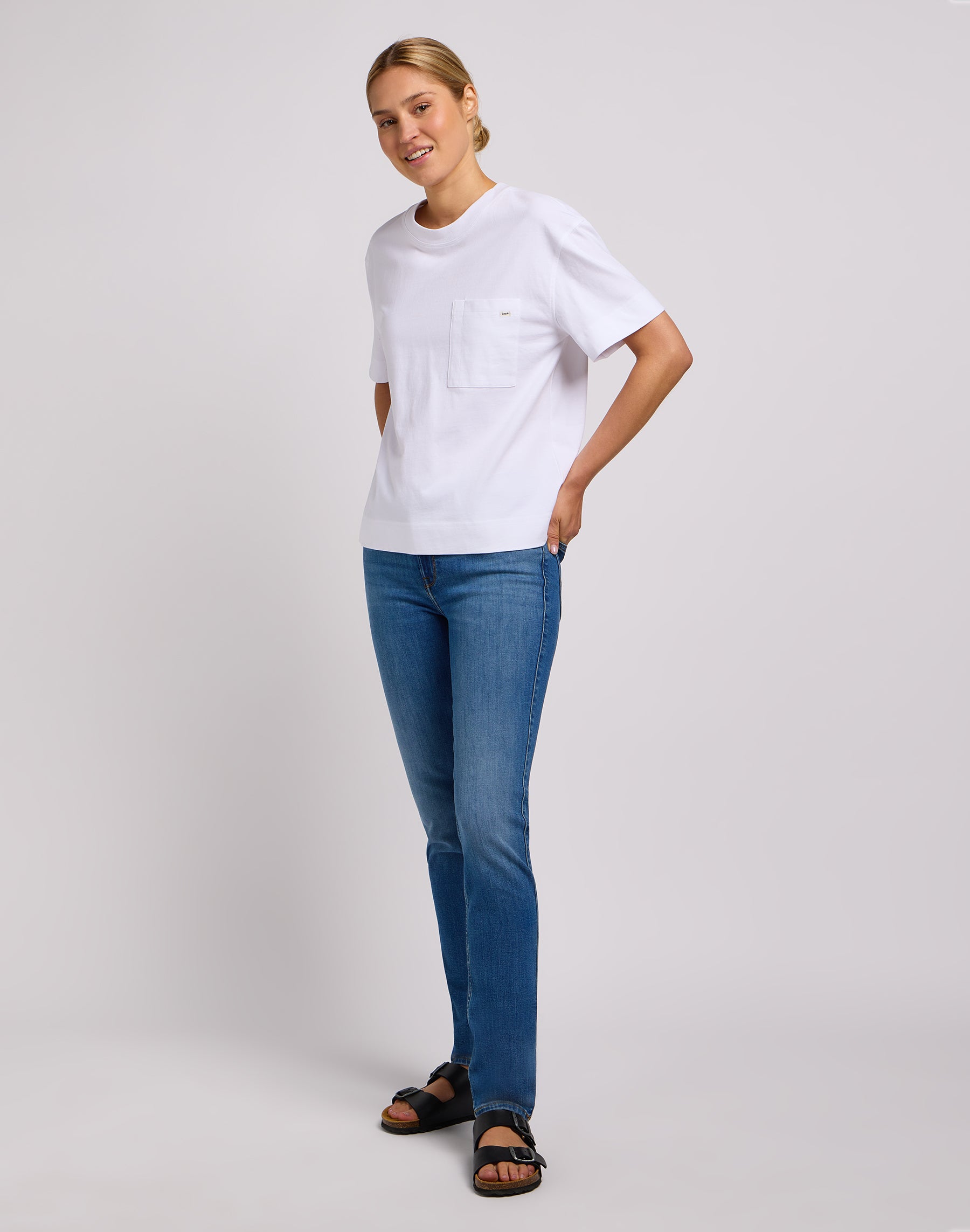 Pocket Tee en blanc brillant T-shirts Lee