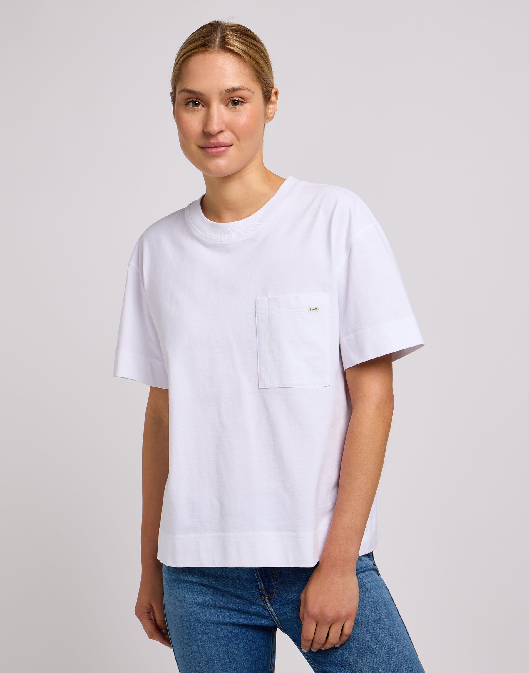 Pocket Tee en blanc brillant T-shirts Lee