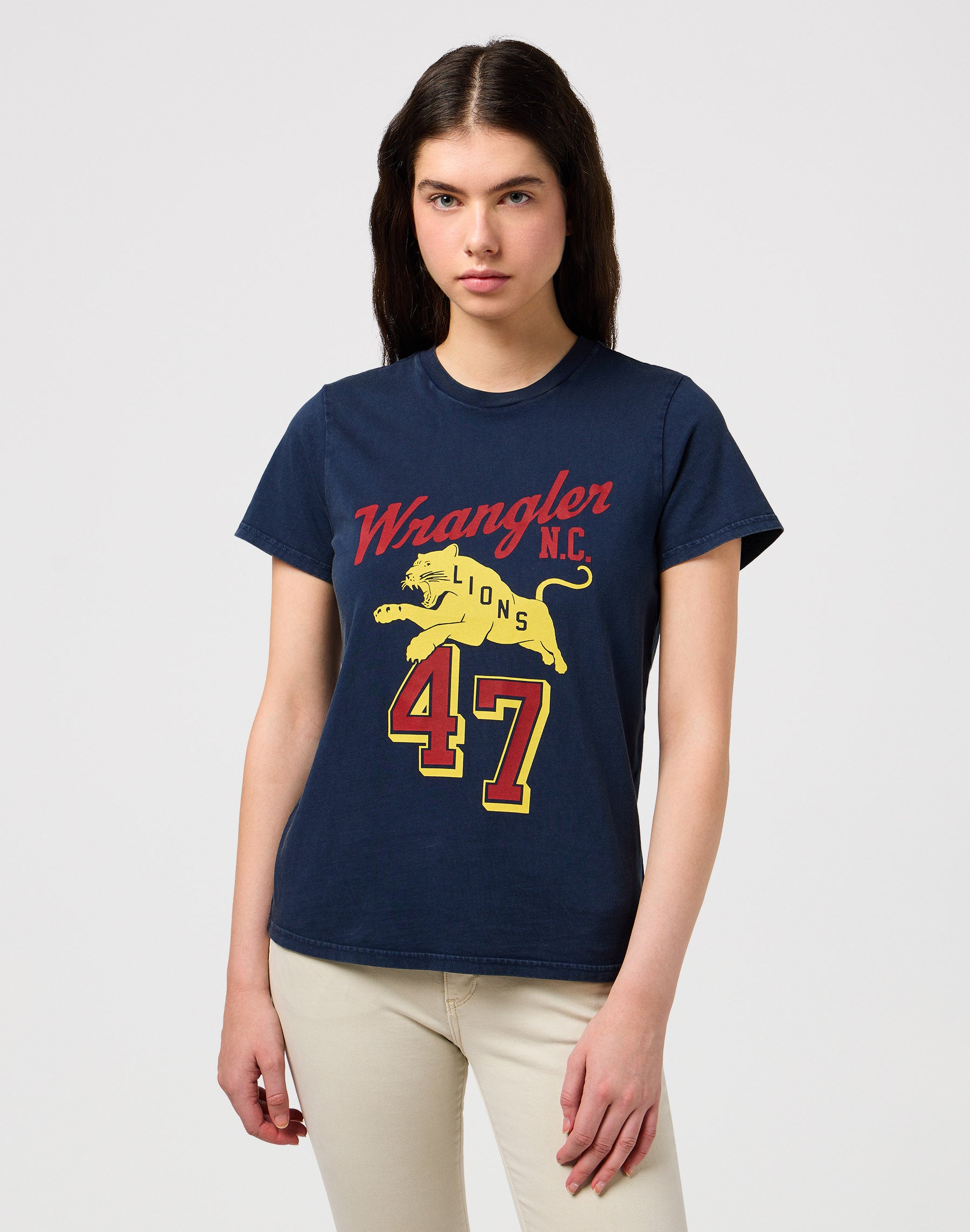 Regular Tee in Navy T-shirts Wrangler   