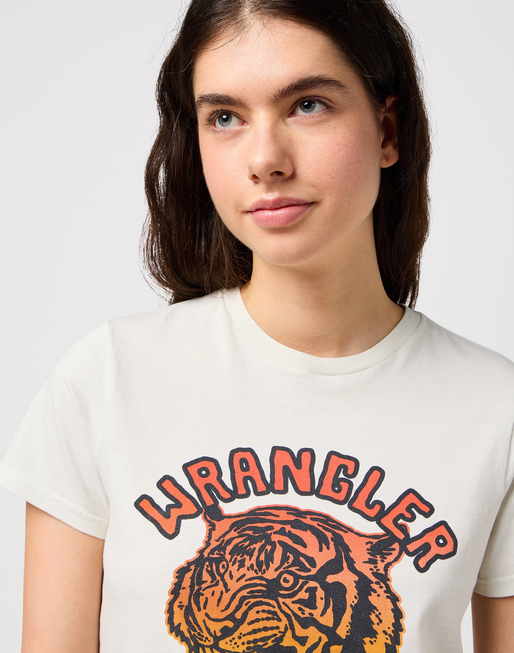 Regular Tee in White T-shirts Wrangler   