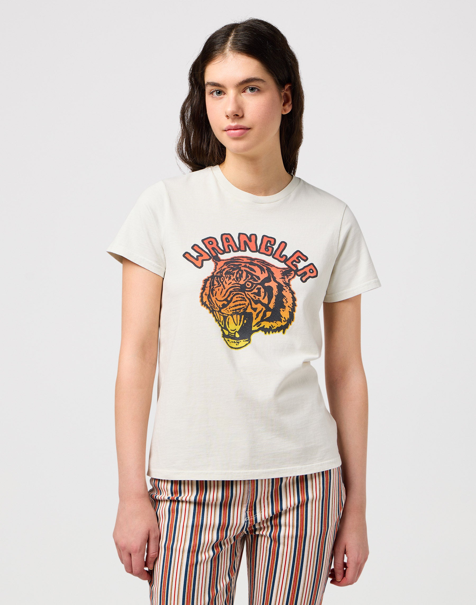 Regular Tee in White T-shirts Wrangler   