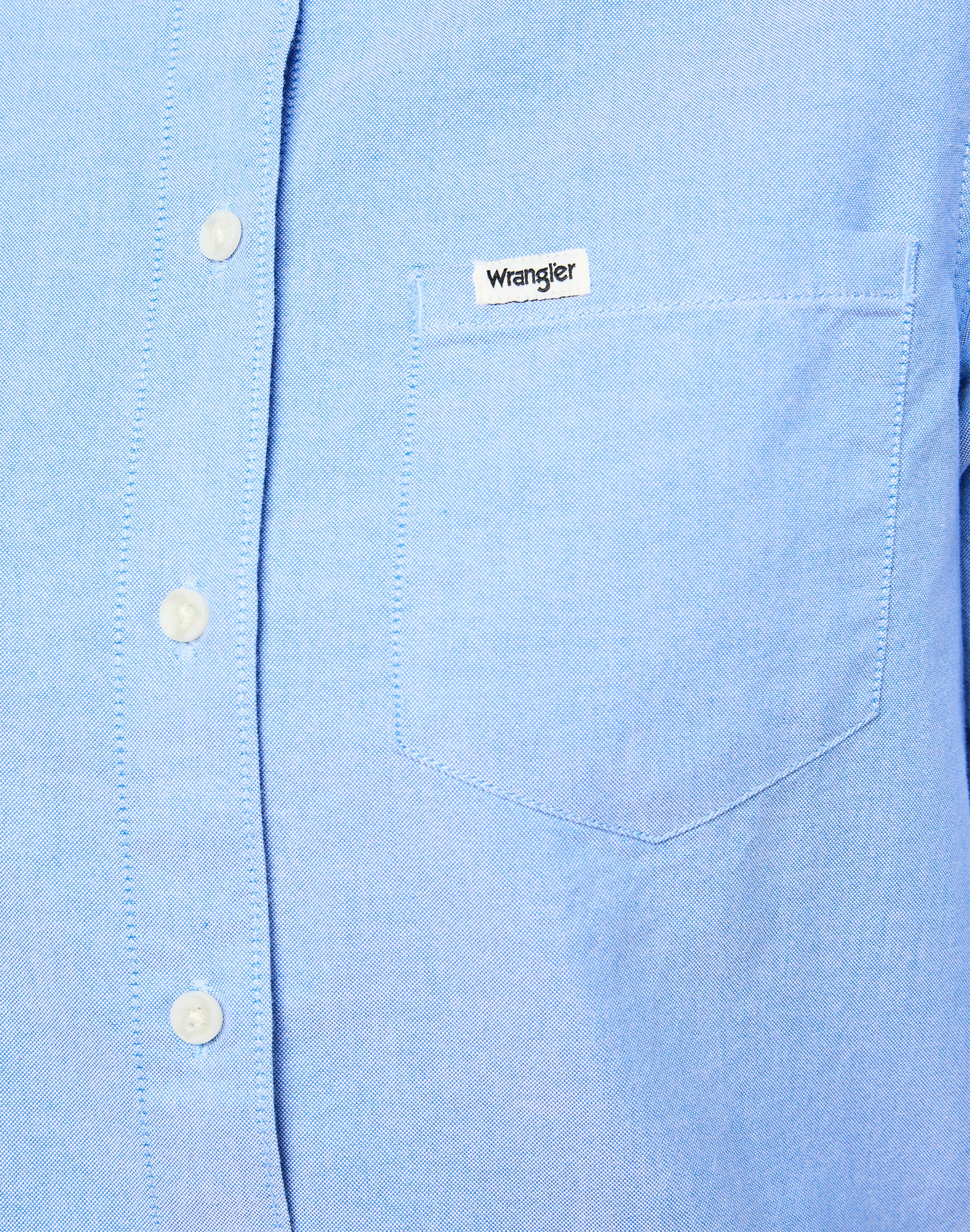 One Pocket Shirt in Bright Blue Chemises Wrangler   