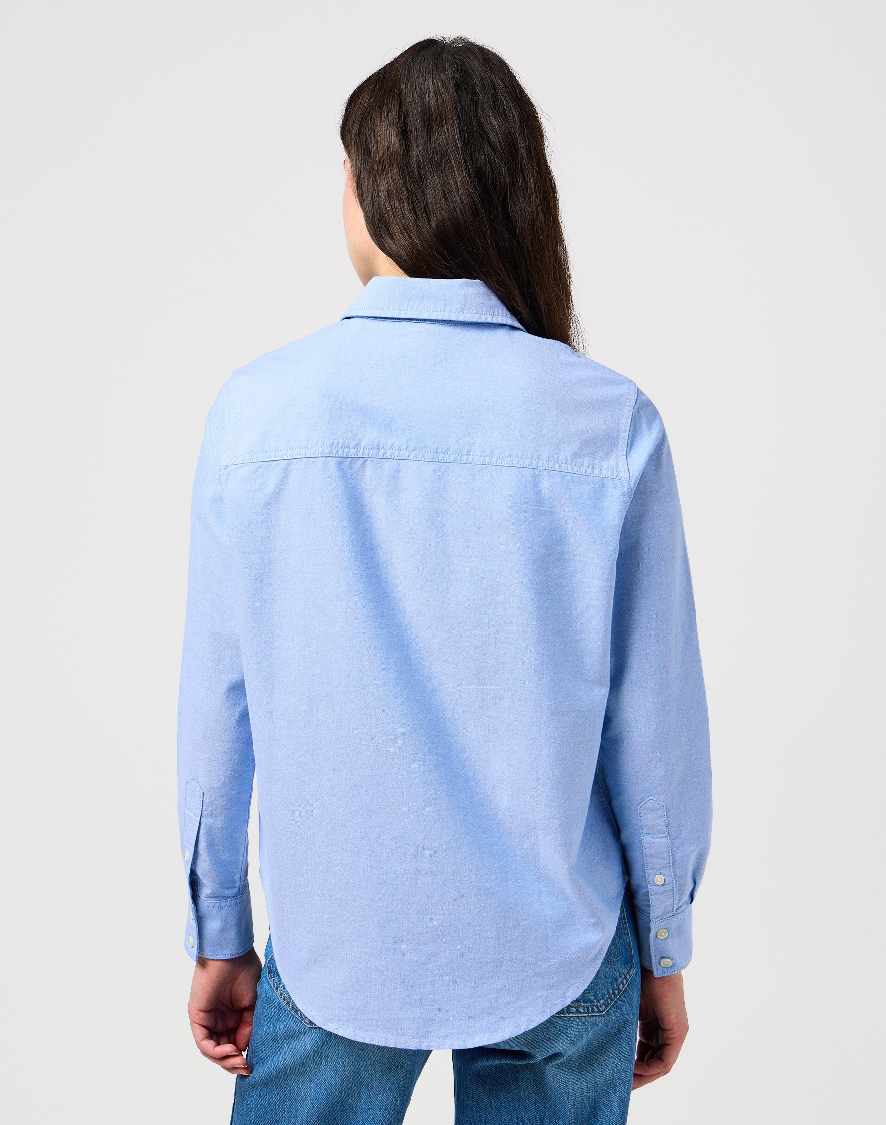 One Pocket Shirt in Bright Blue Chemises Wrangler   