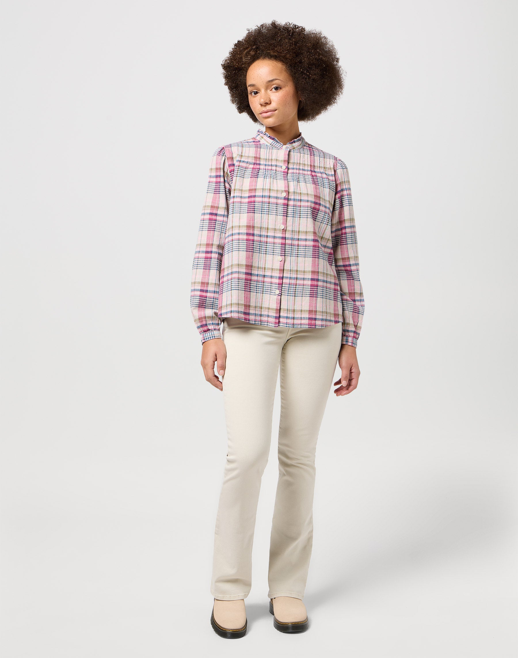 Pintuck Blouse in Violet Quartz Chemises Wrangler   