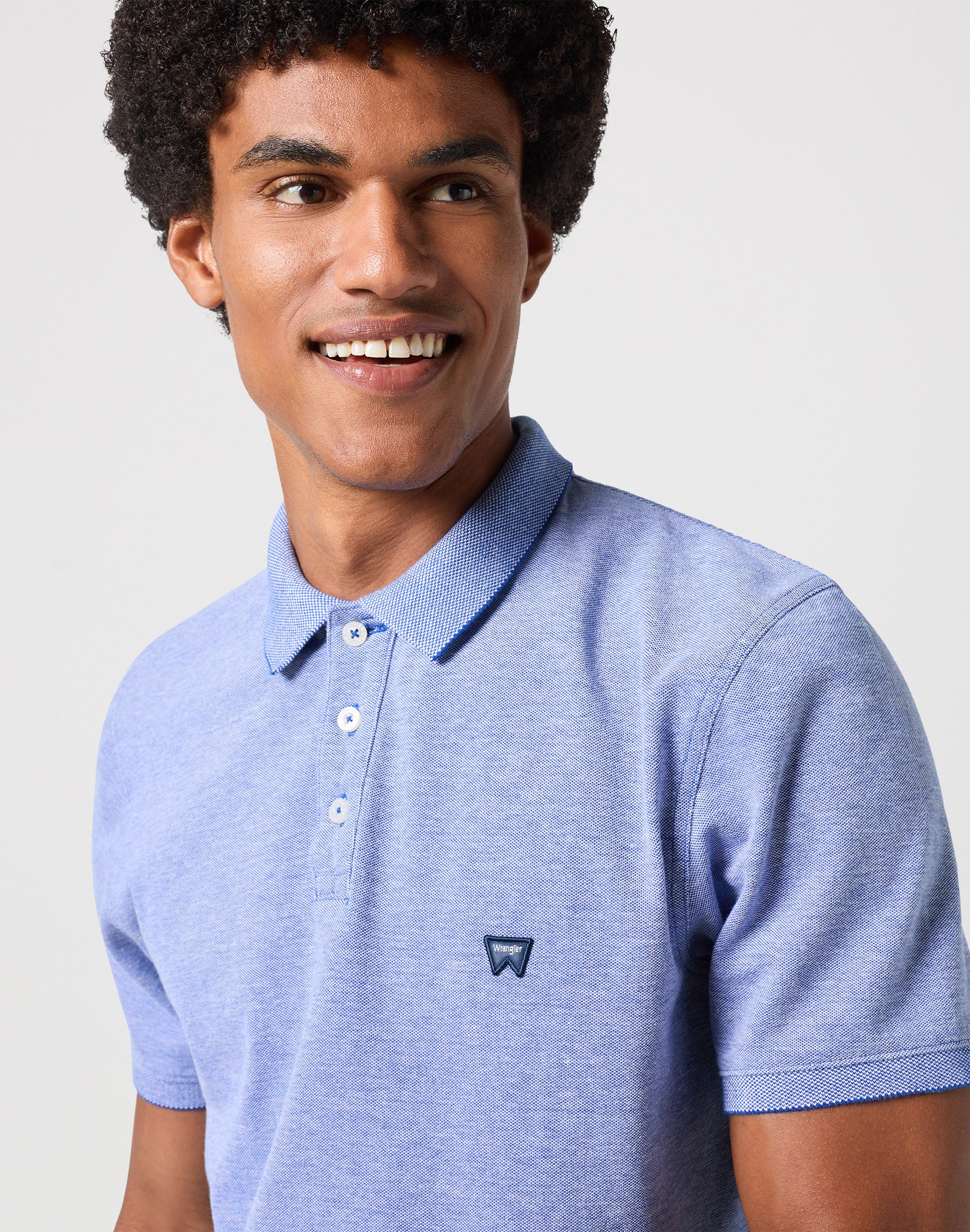 Refined Polo Shirt in Blue Polos Wrangler   