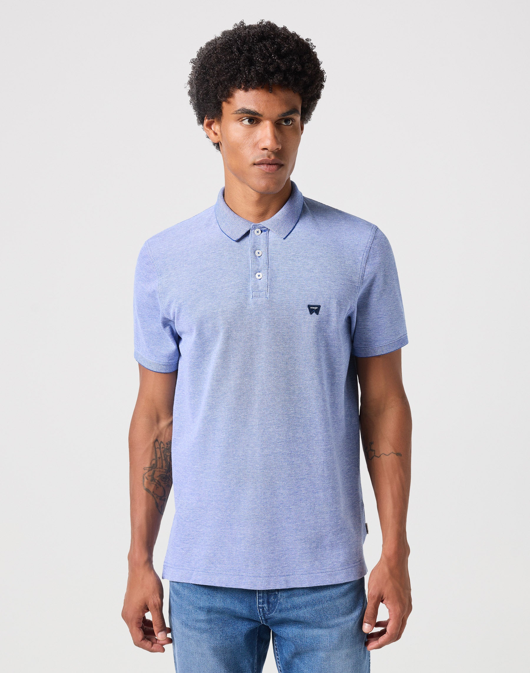 Refined Polo Shirt in Blue Polos Wrangler   