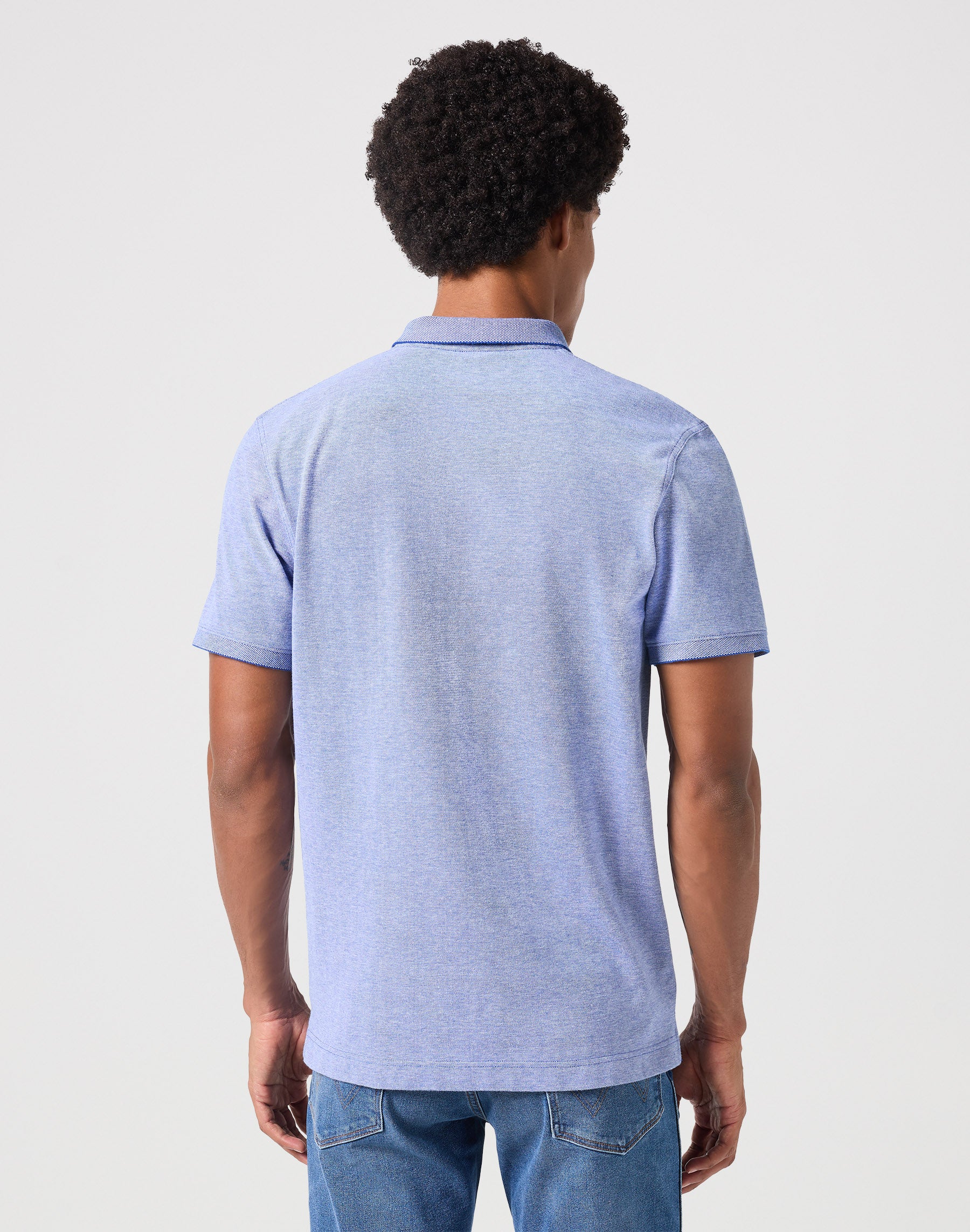 Refined Polo Shirt in Blue Polos Wrangler   