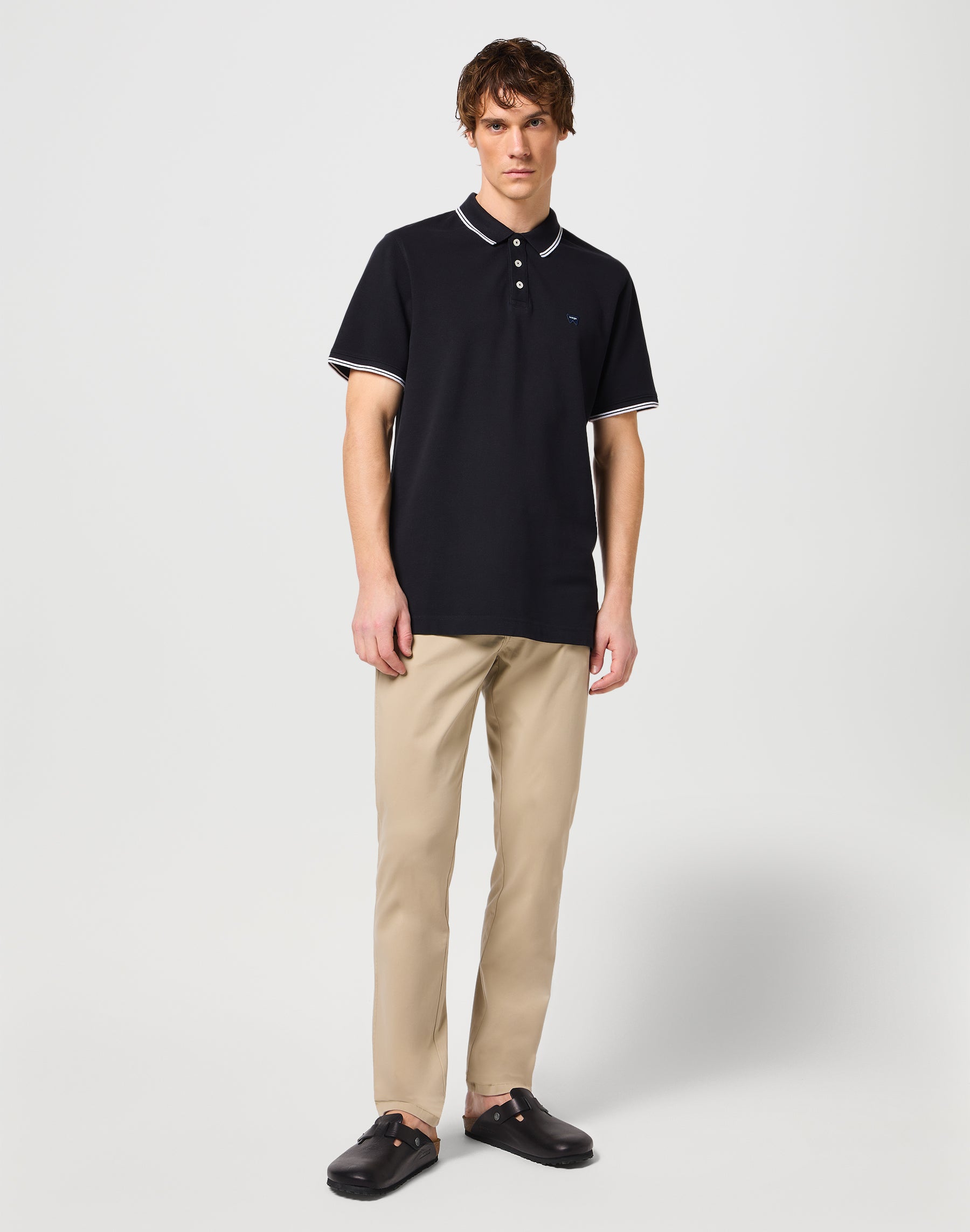 Polo en noir Polos Wrangler   