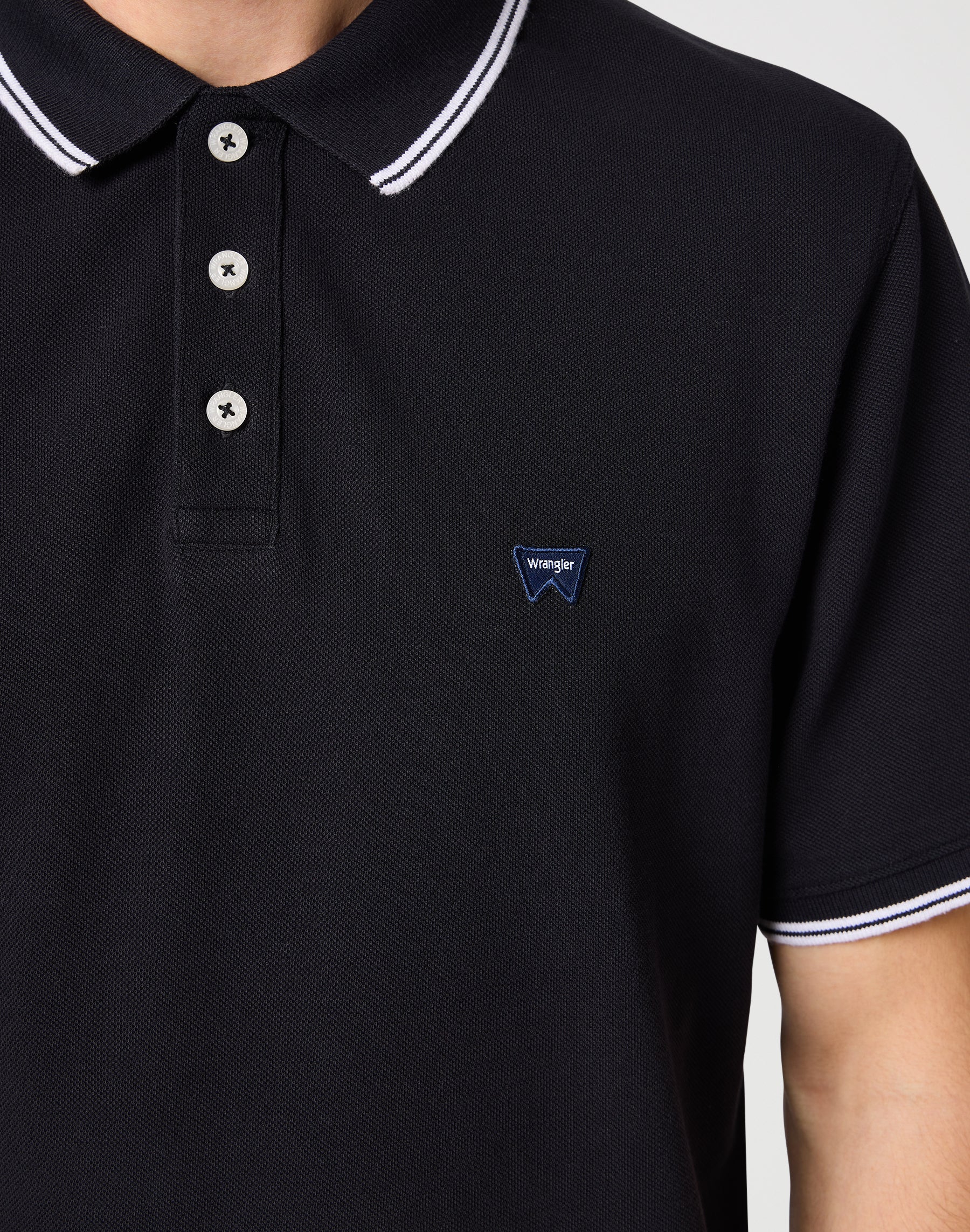 Polo en noir Polos Wrangler   