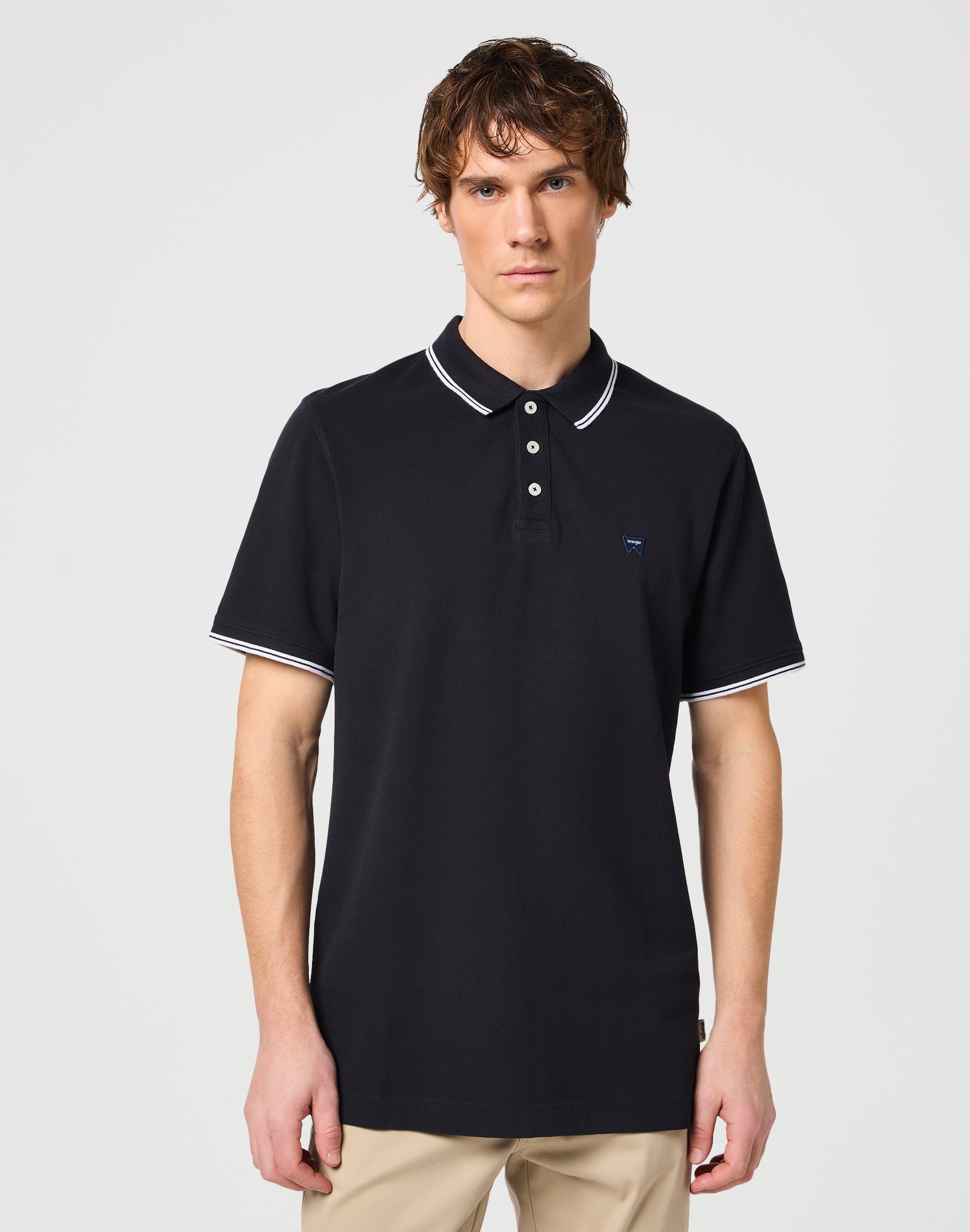 Polo en noir Polos Wrangler   