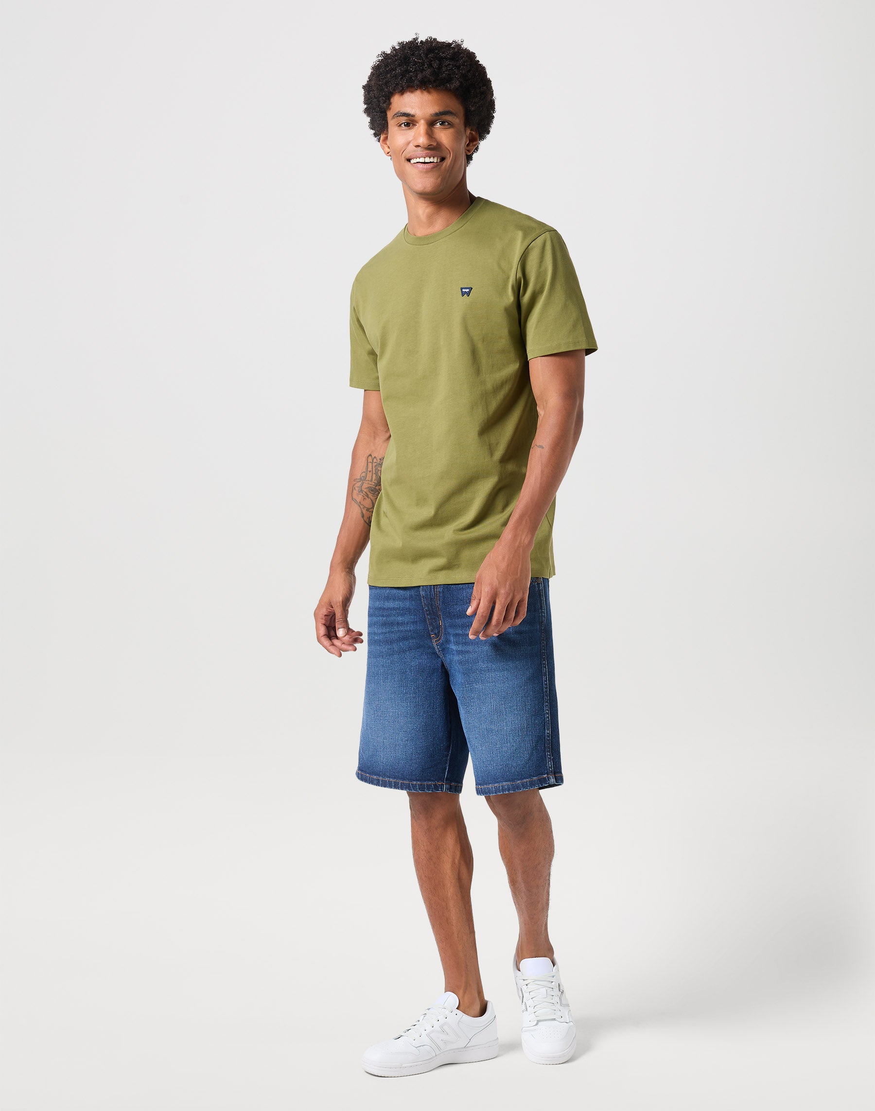 Sign Off Tee in Dusty Olive T-shirts Wrangler   