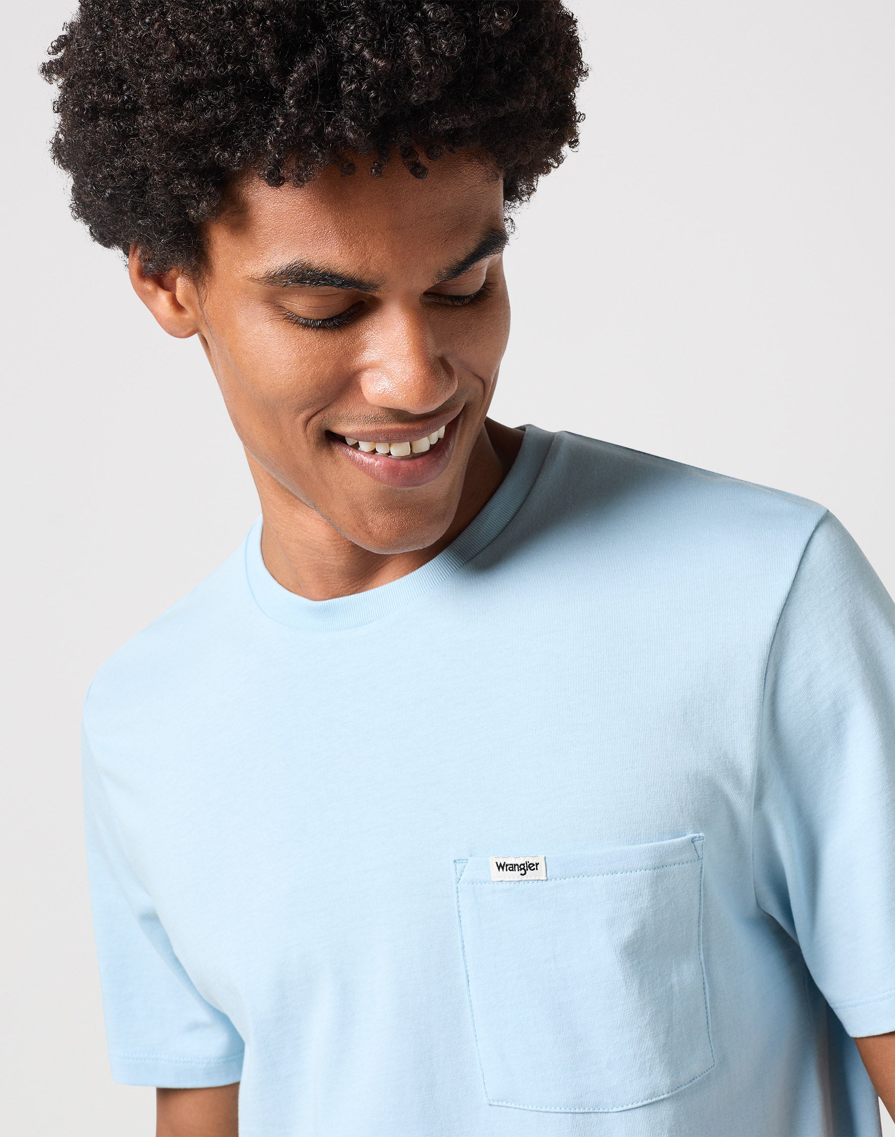 Pocket Tee in Dream Blue T-shirts Wrangler   