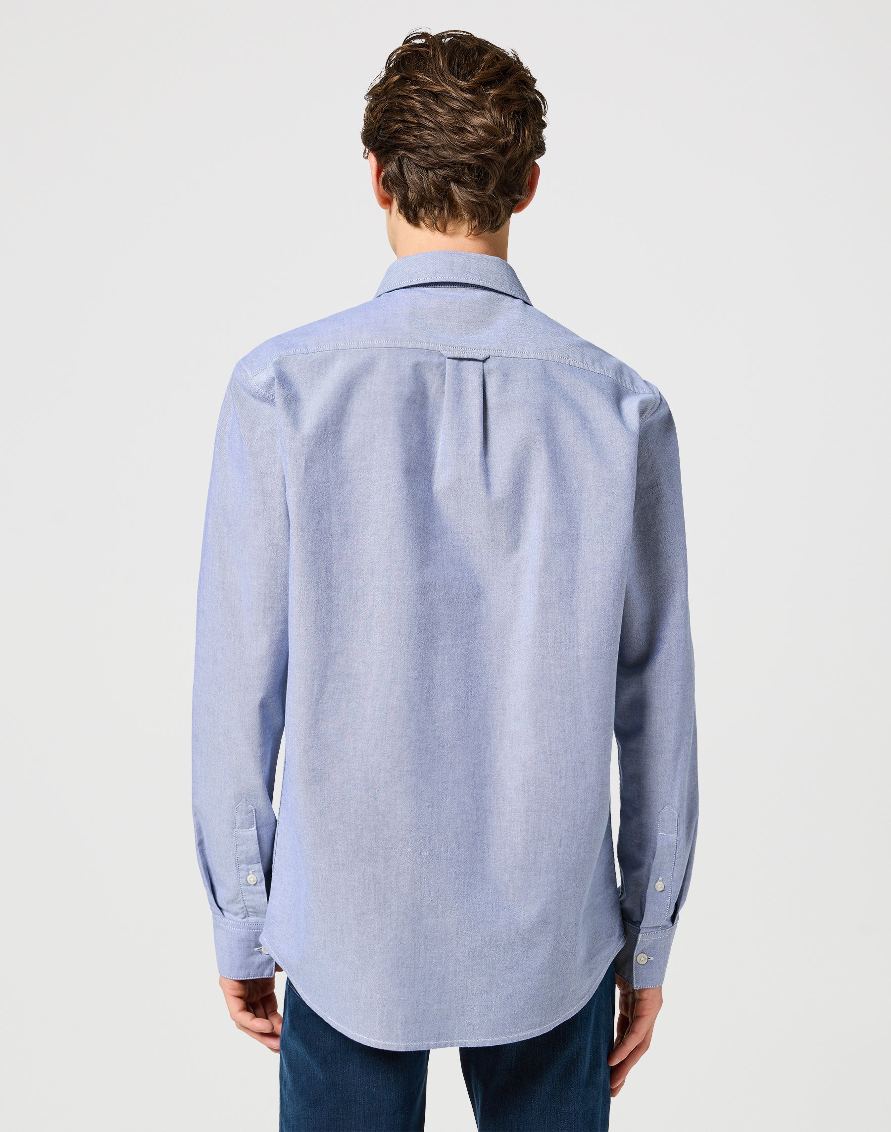 LS Shirt in Oxford Blue Chemises Wrangler