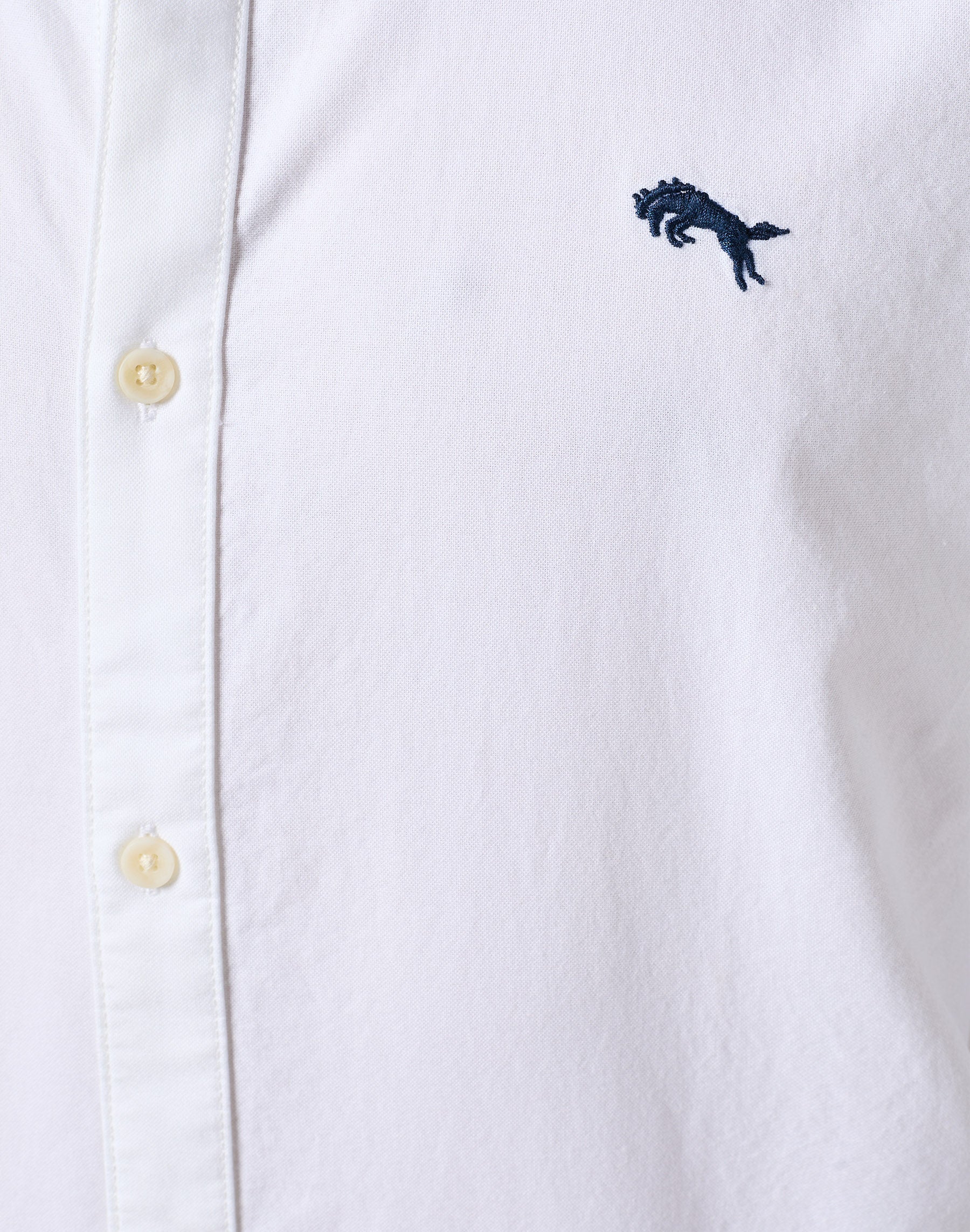 Chemise à manches longues White Oxford Chemises Wrangler   