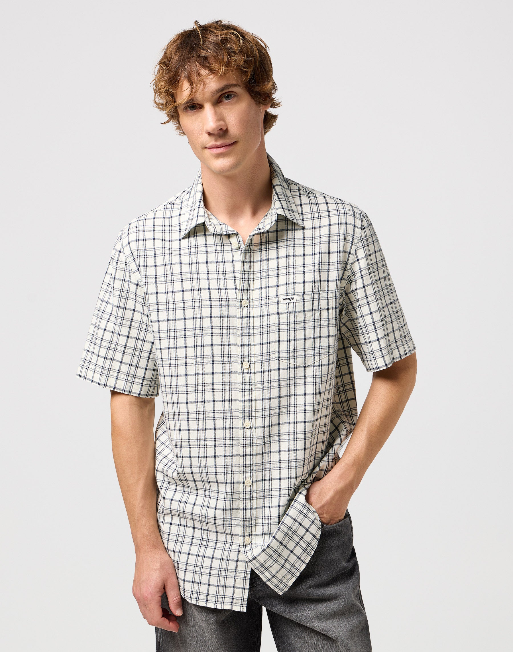 Chemise à manches courtes One Pocket in Pristine Chemises Wrangler   