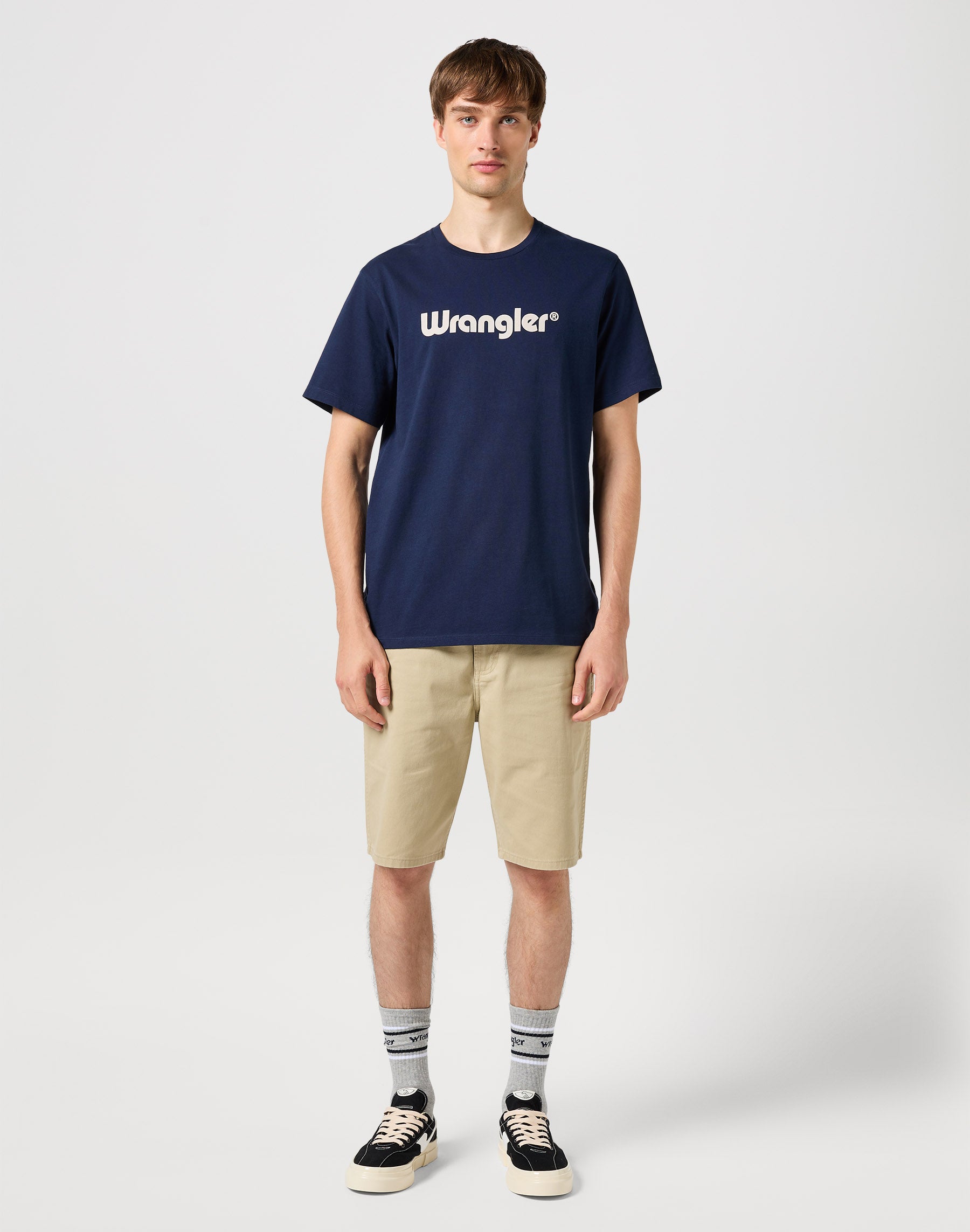 Logo Tee in Navy T-shirts Wrangler   