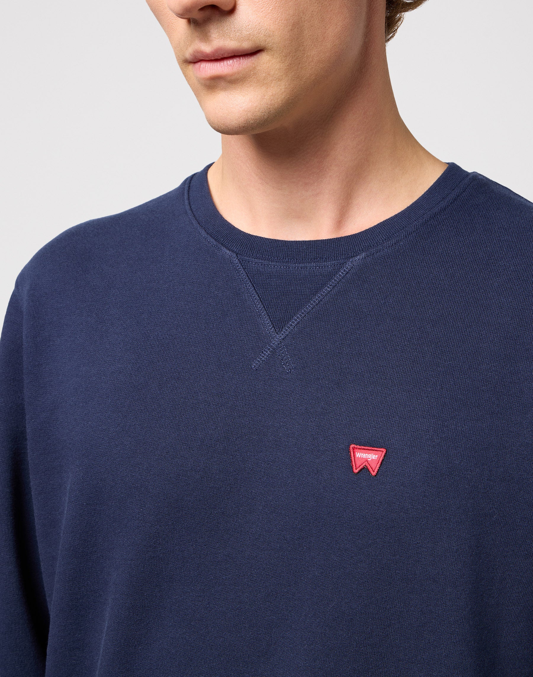 Sign Off Crew in Navy Sweatshirts Wrangler   