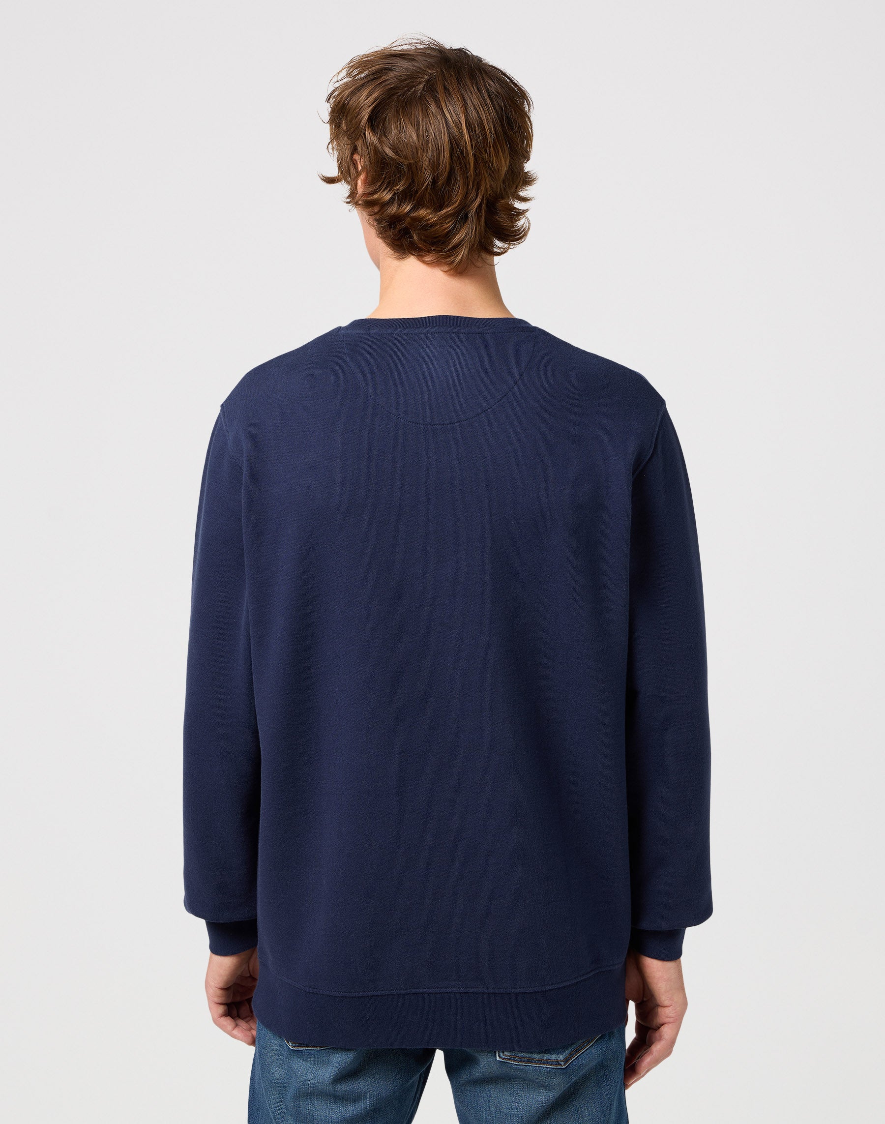 Sign Off Crew in Navy Sweatshirts Wrangler   