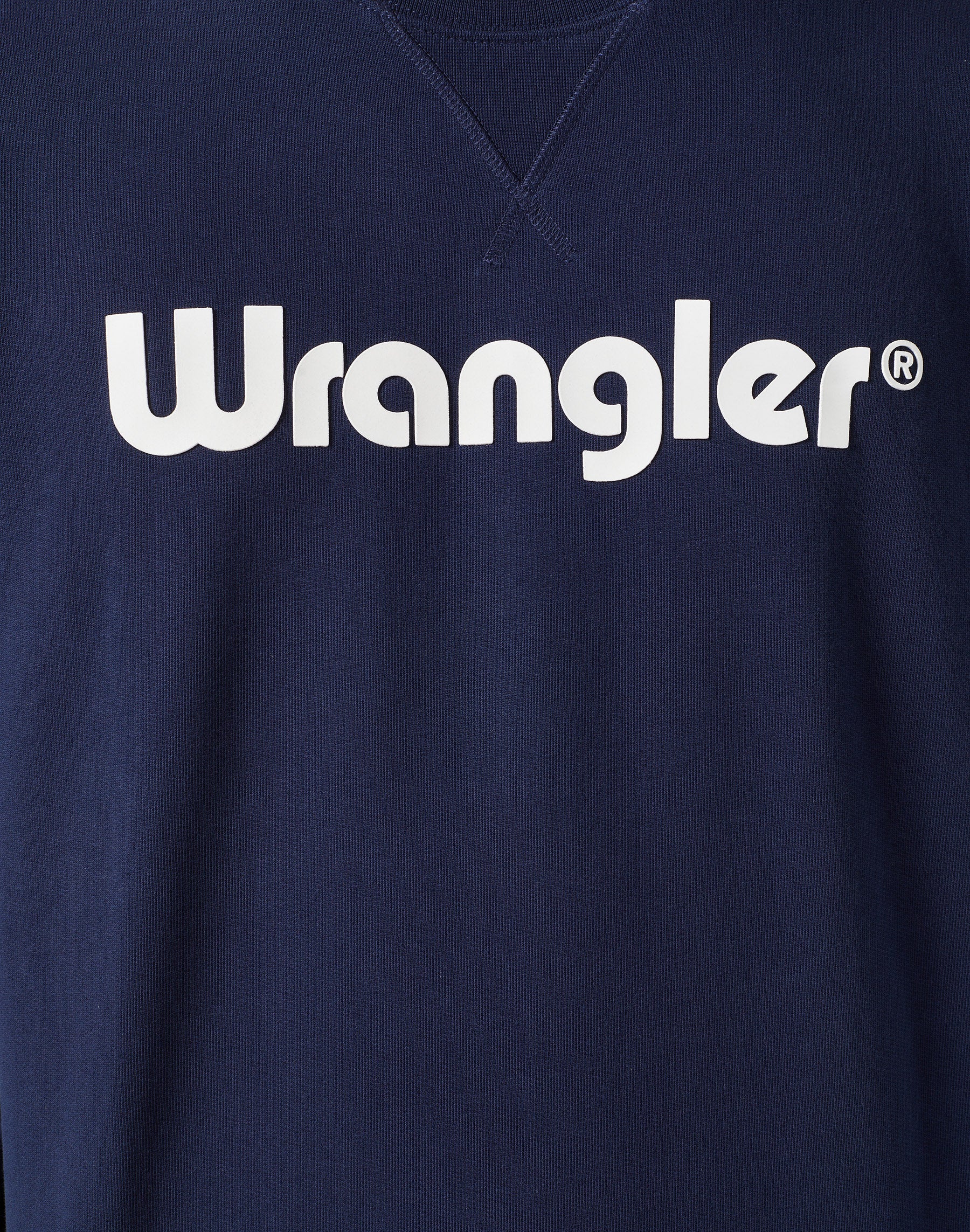 Logo Crew Sweat en bleu marine Sweatshirts Wrangler   