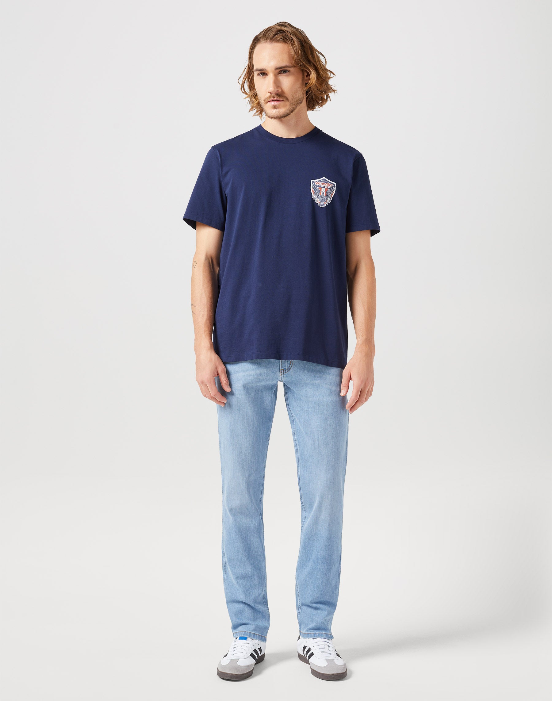 Americana Tee in Black Iris T-shirts Wrangler   