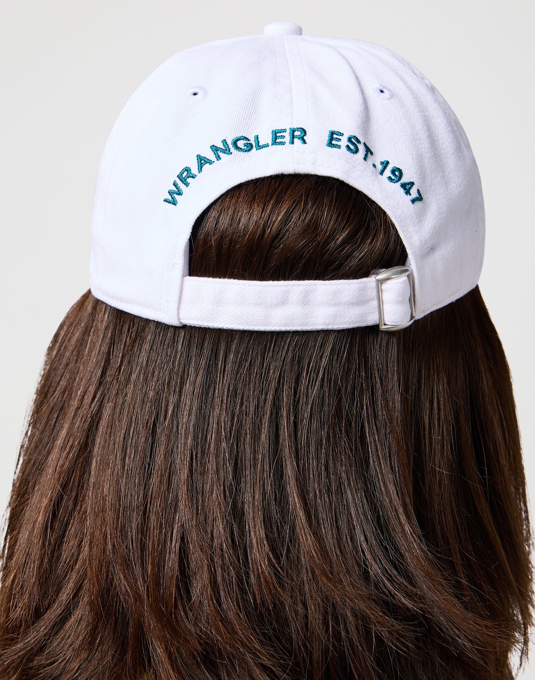 Casquette Washed Logo en blanc Casquettes Wrangler   