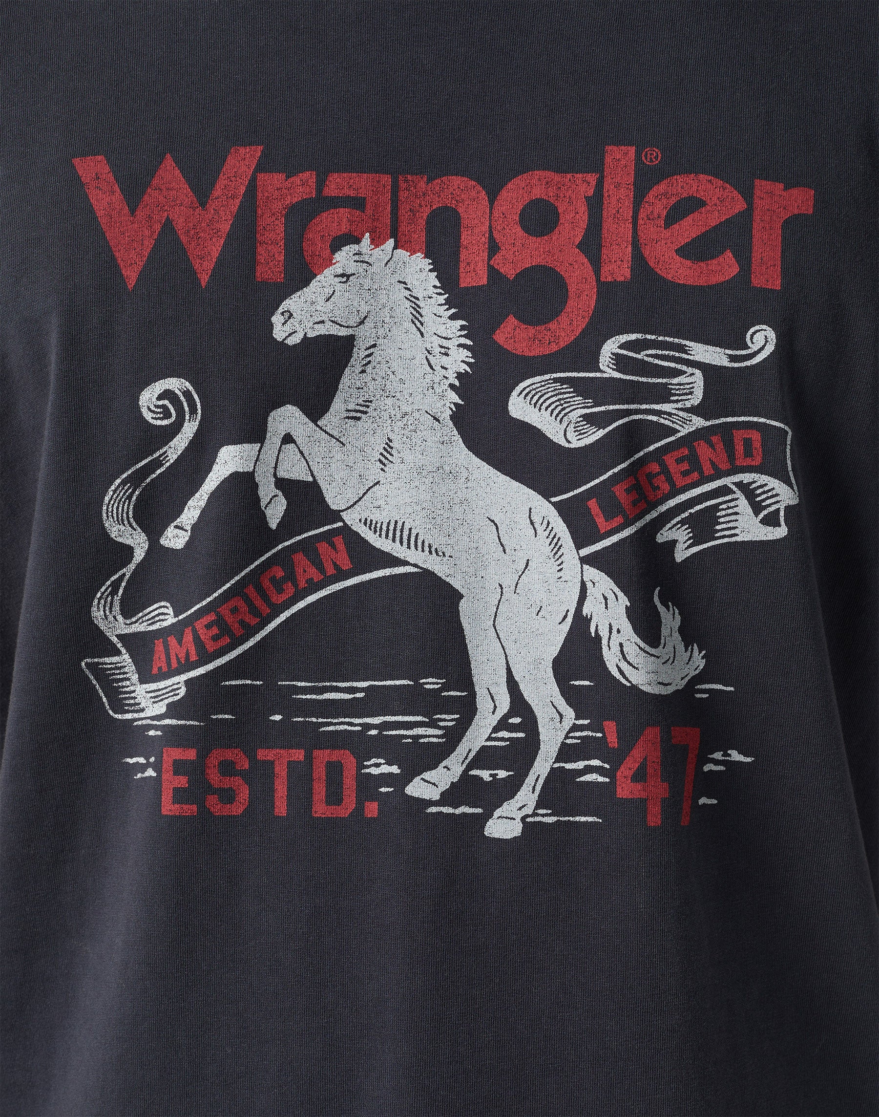 Americana Tee in Faded Black T-shirts Wrangler   