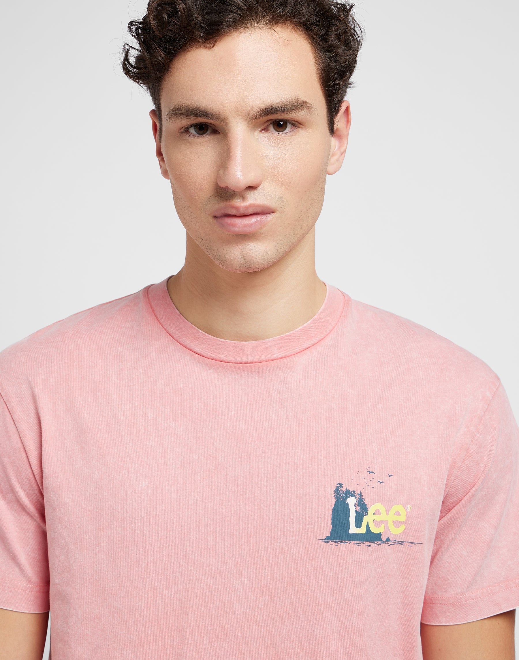 Camp Tee dans Cassie Pink T-shirts Lee   