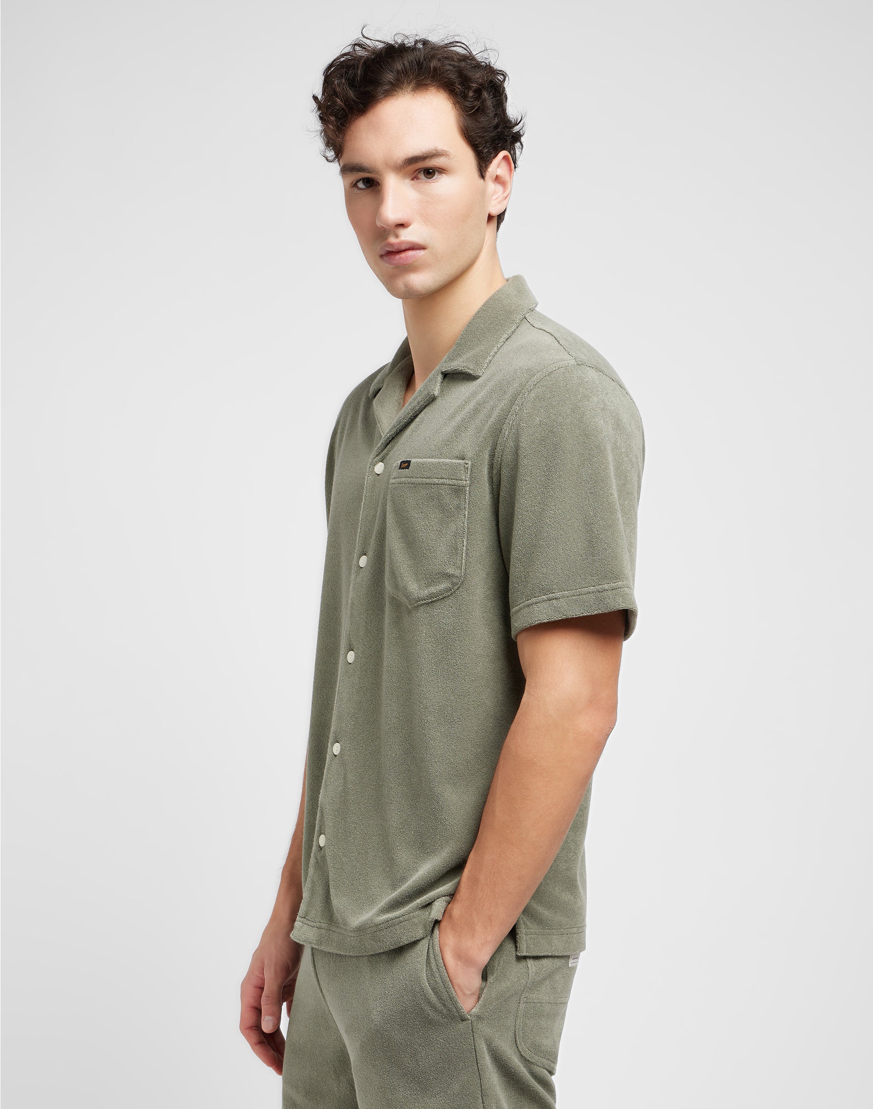 Chemise Knit Camp dans Olive Grove Chemises Lee   