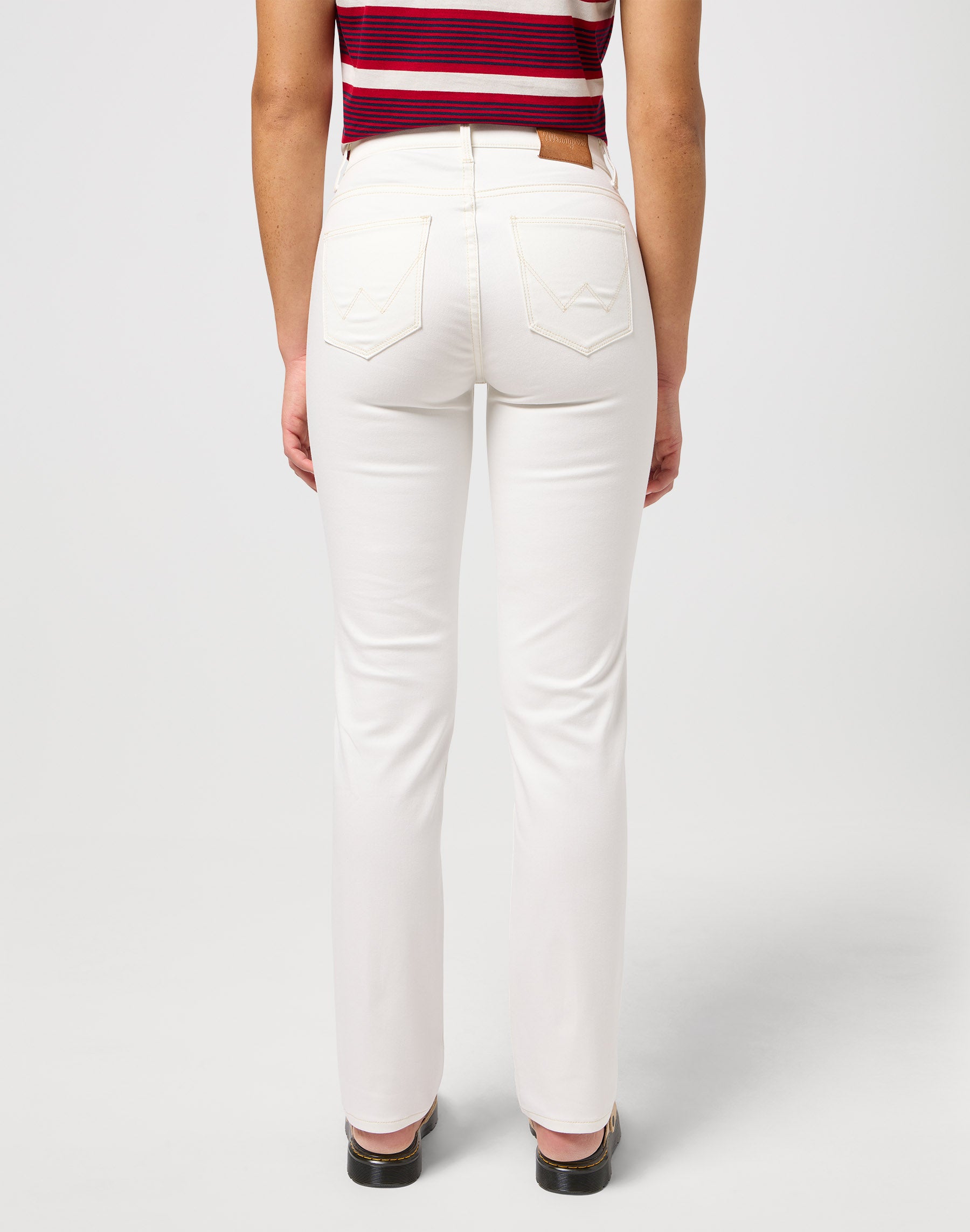 Jeans Wrangler droit en blanc   