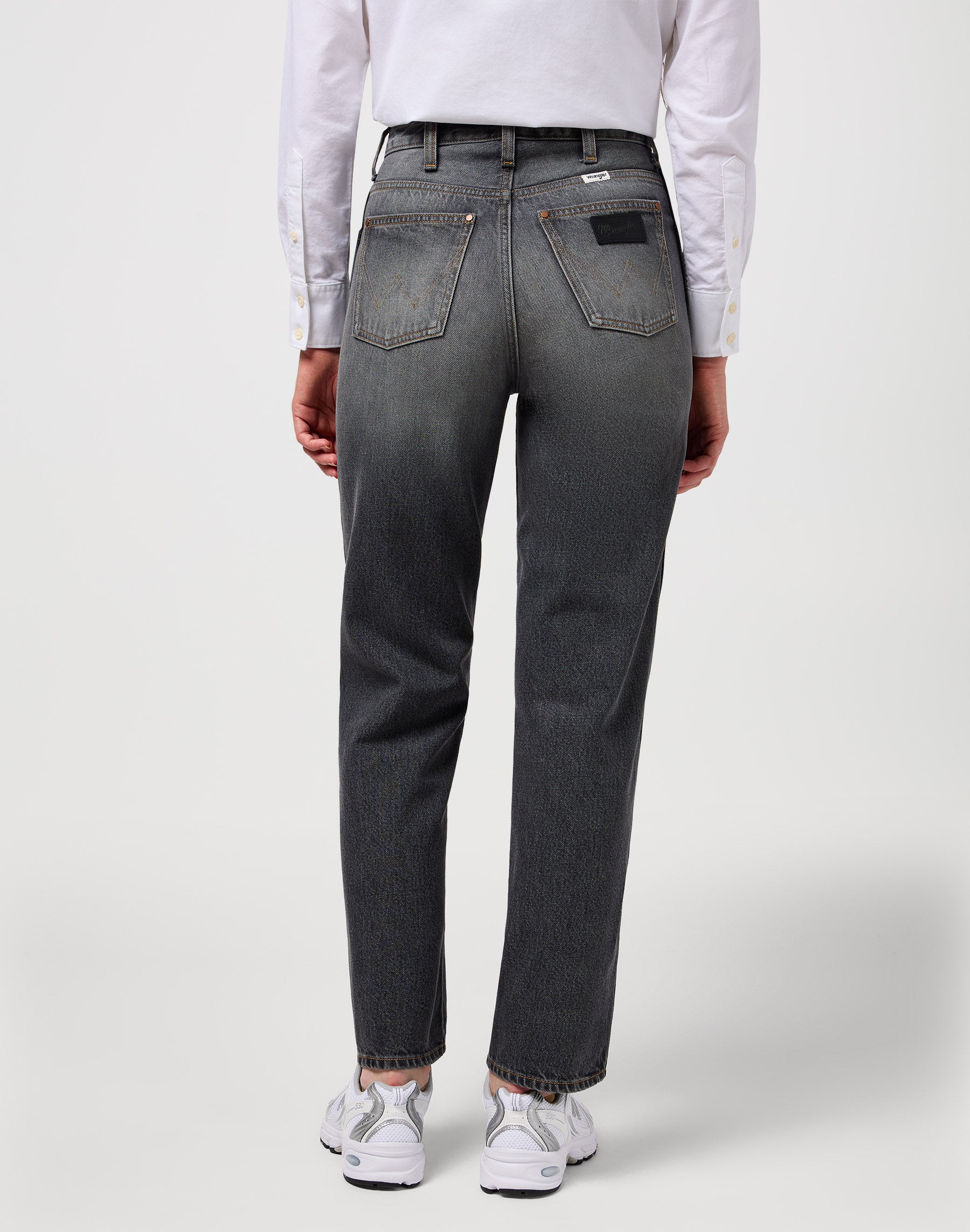 Maman Straight en jeans overstated Wrangler   