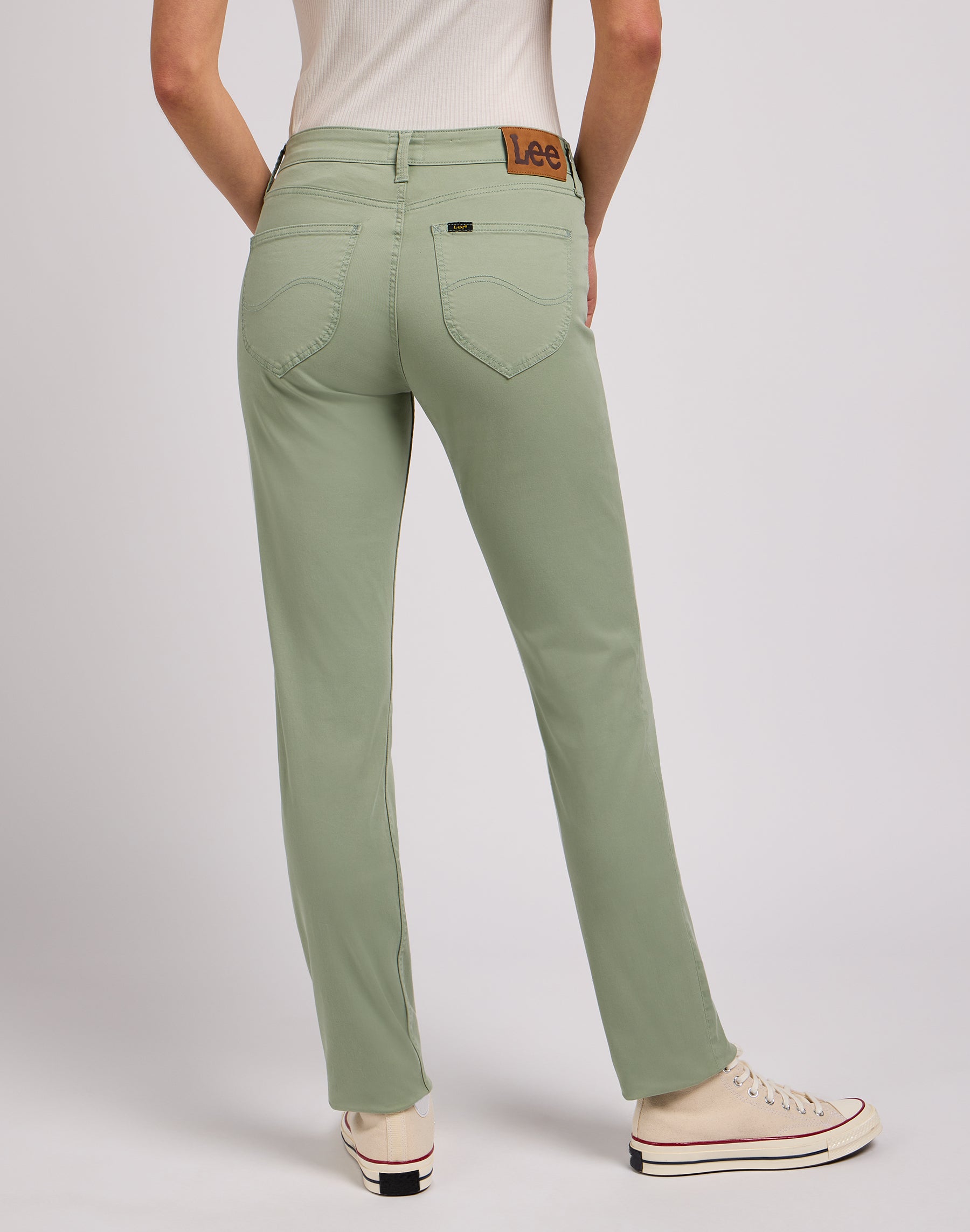 Pantalon Marion Straight in Intuition Grey Lee   