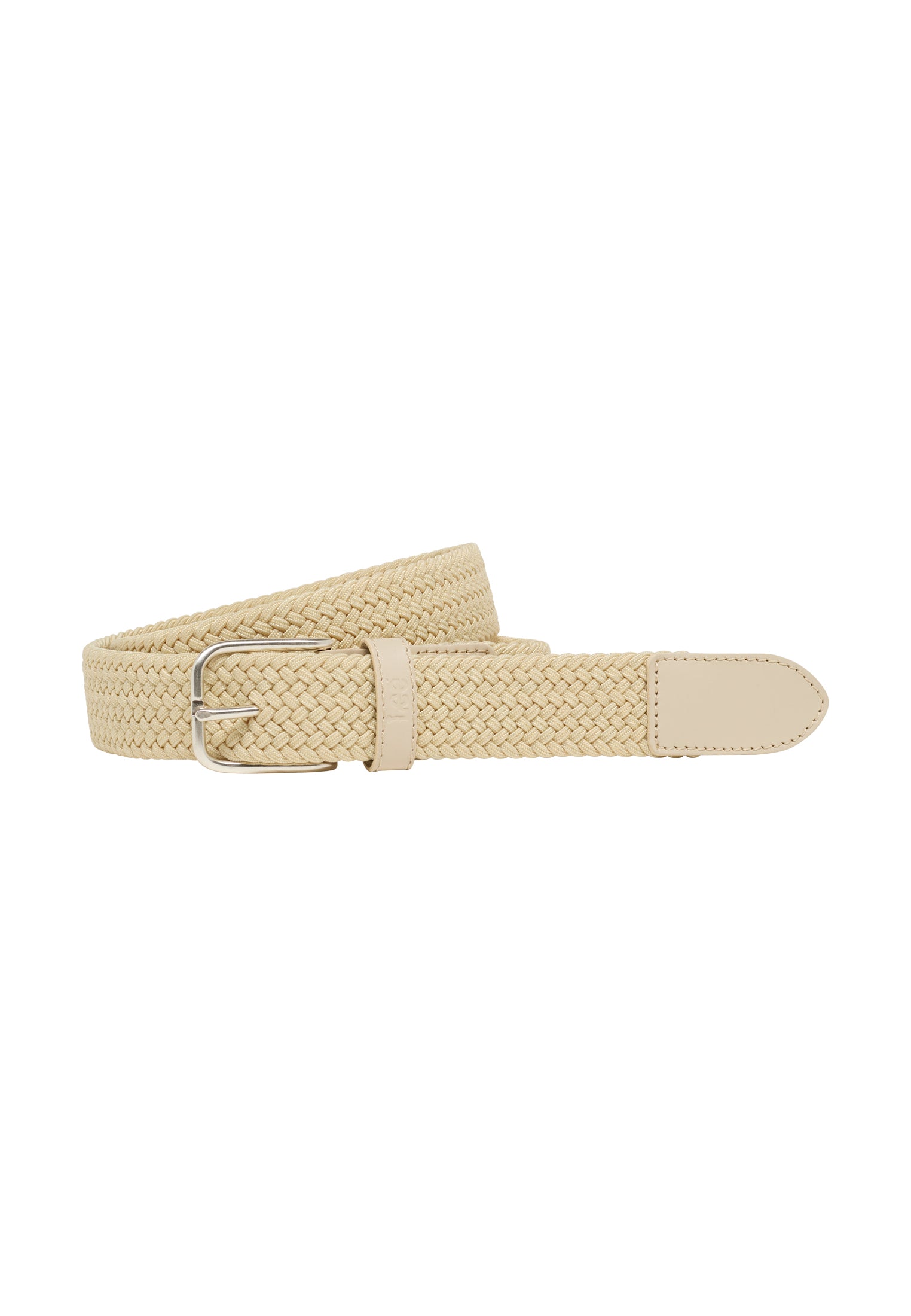 Elastic Webbing Belt in Ecru Ceinture Lee   