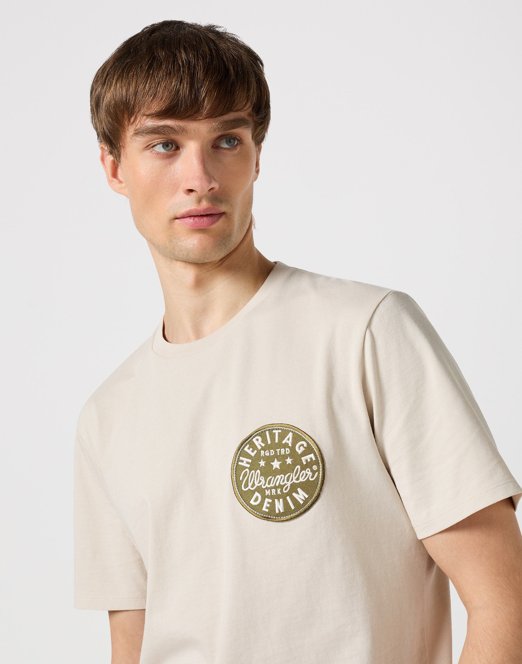 Graphic Tee in Stone T-shirts Wrangler   