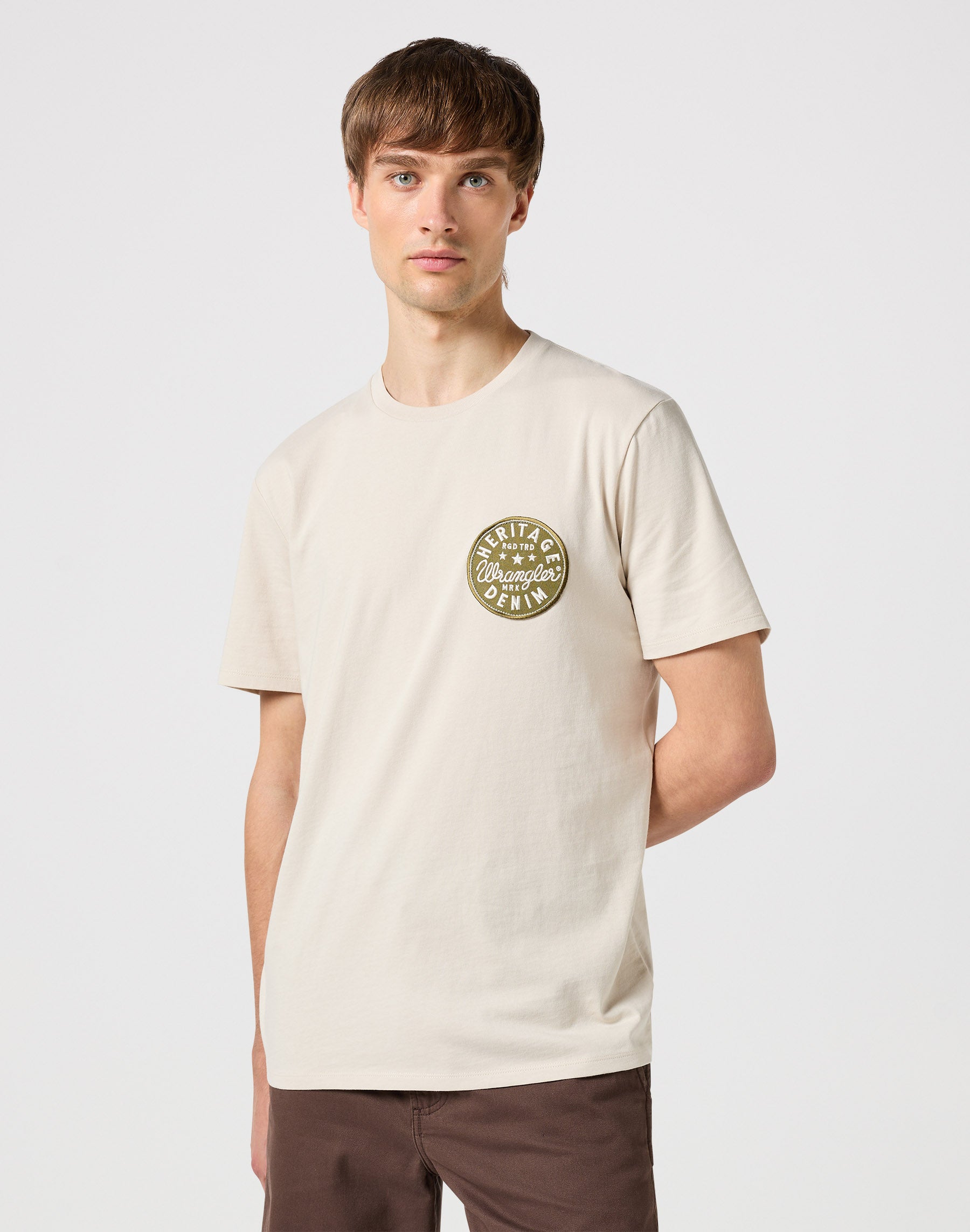 Graphic Tee in Stone T-shirts Wrangler   