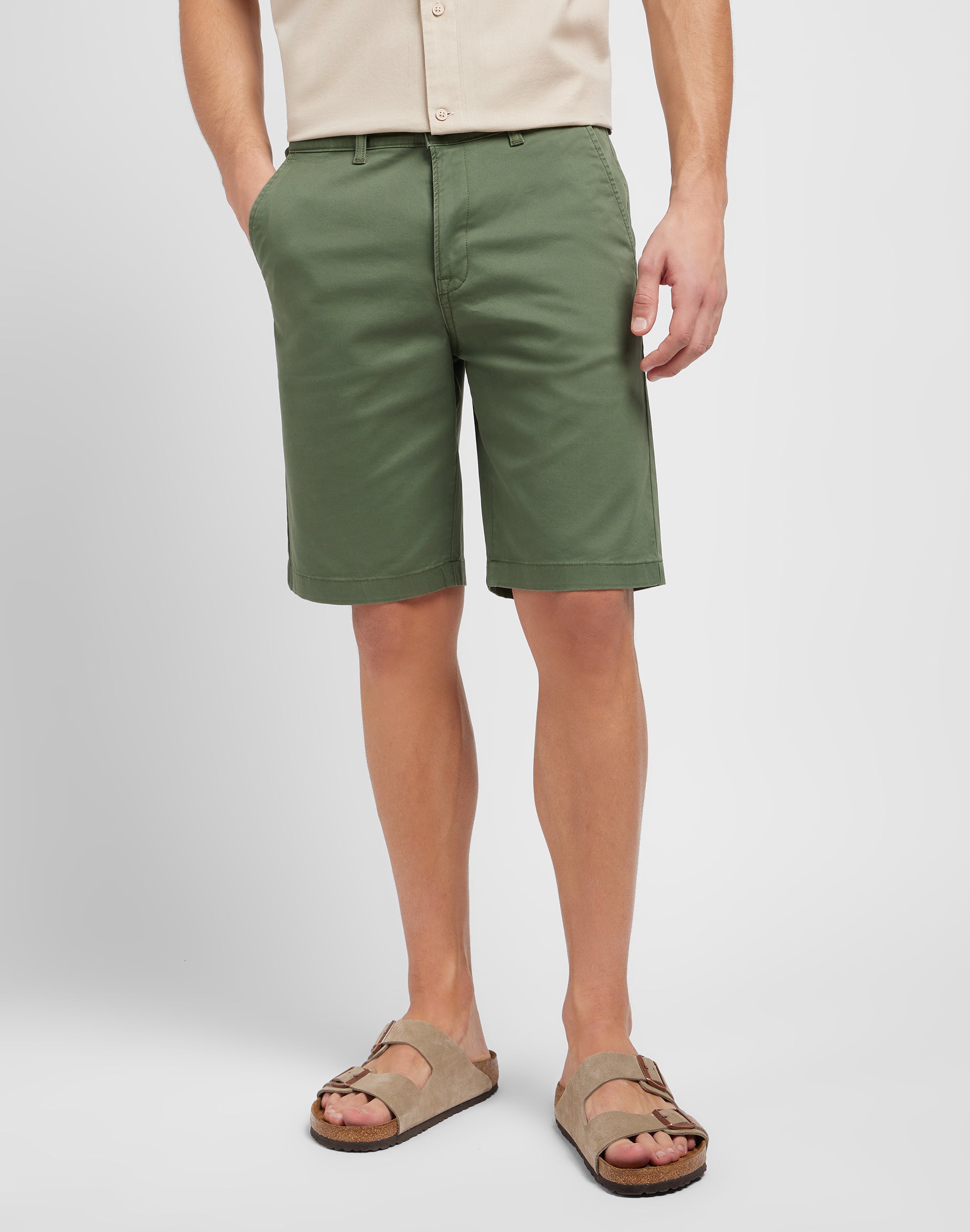 Short Regular Chino à Olive Grove Shorts Lee   