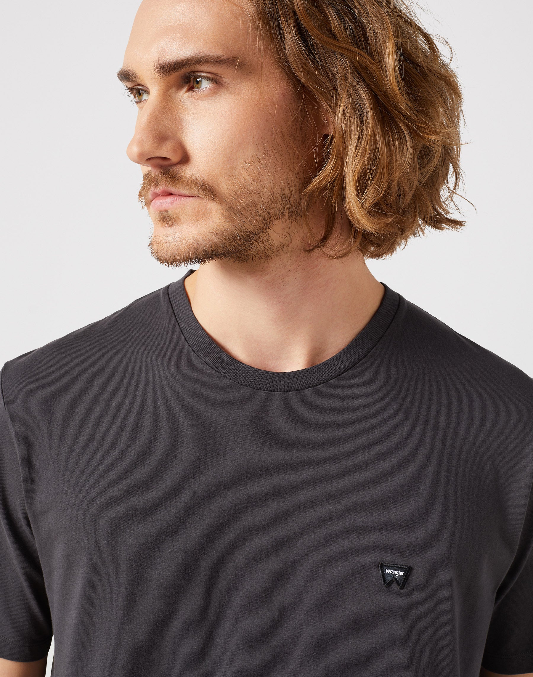 Sign Off Tee in Faded Black T-shirts Wrangler   