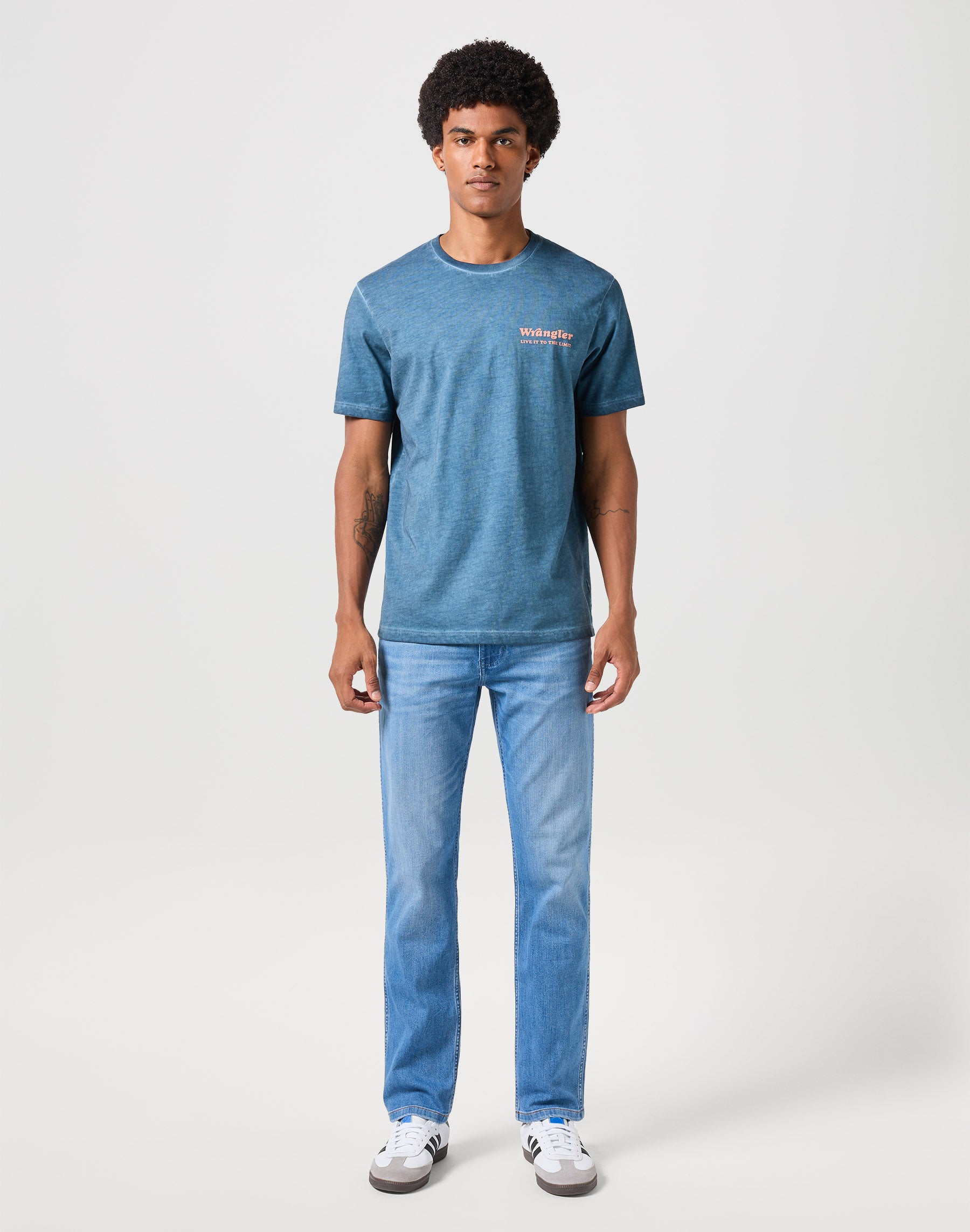 Graphic Tee in Dark Denim T-shirts Wrangler   