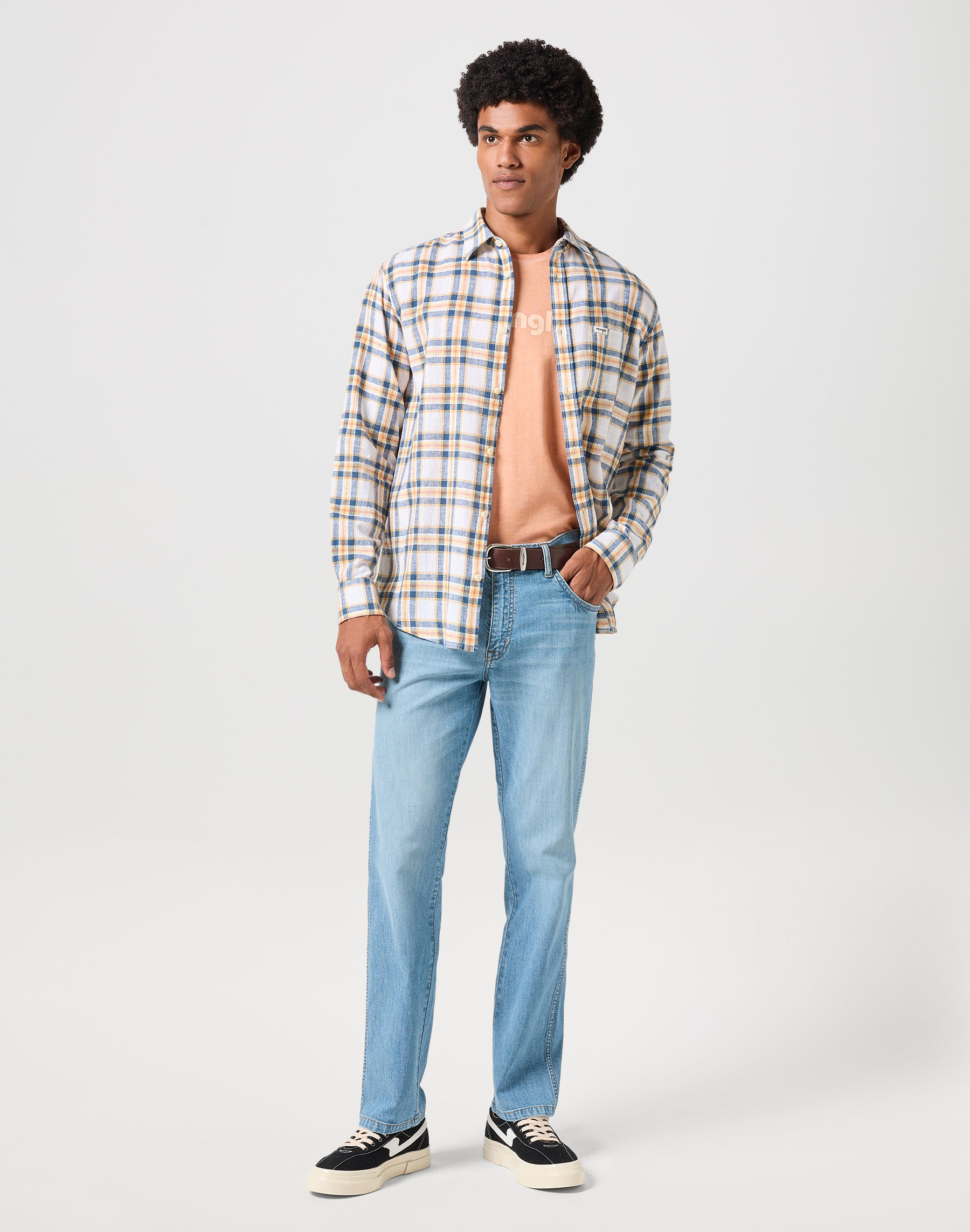 Chemise à manches longues One Pocket in White Chemises Wrangler   