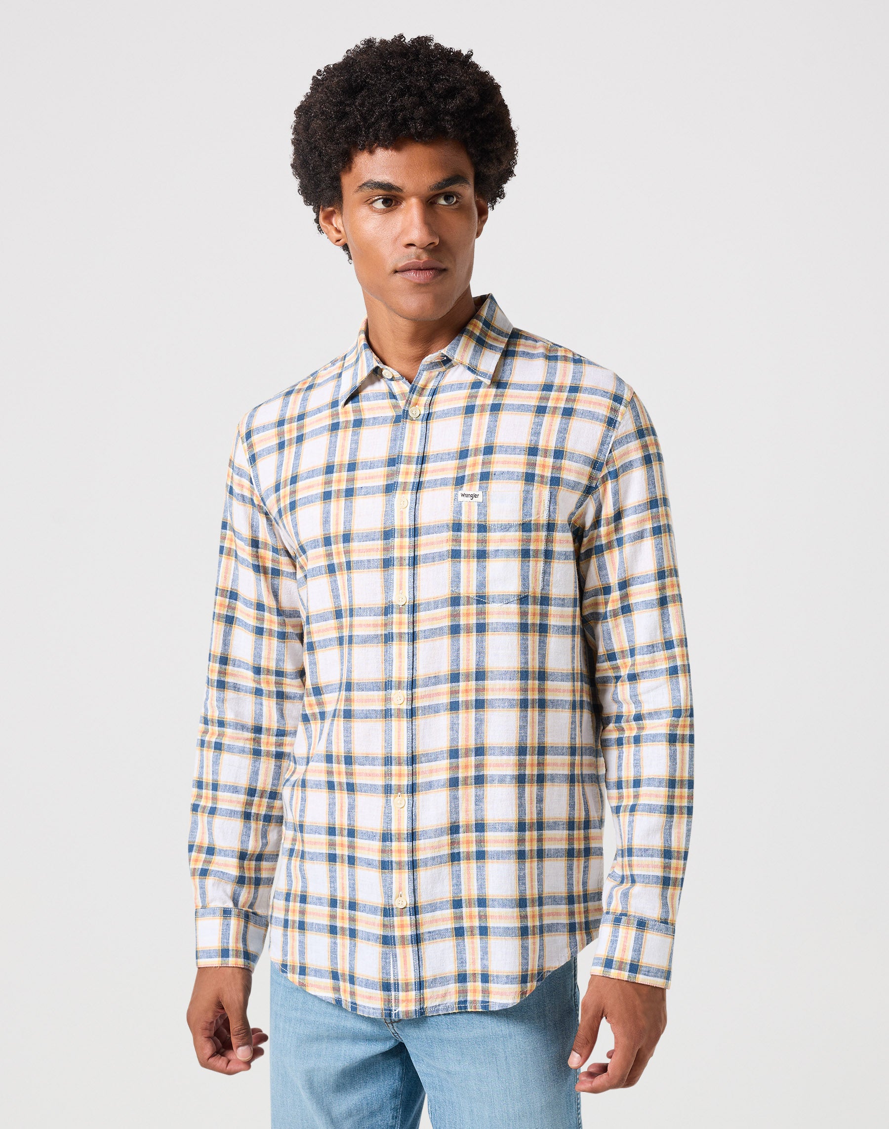 Chemise à manches longues One Pocket in White Chemises Wrangler   