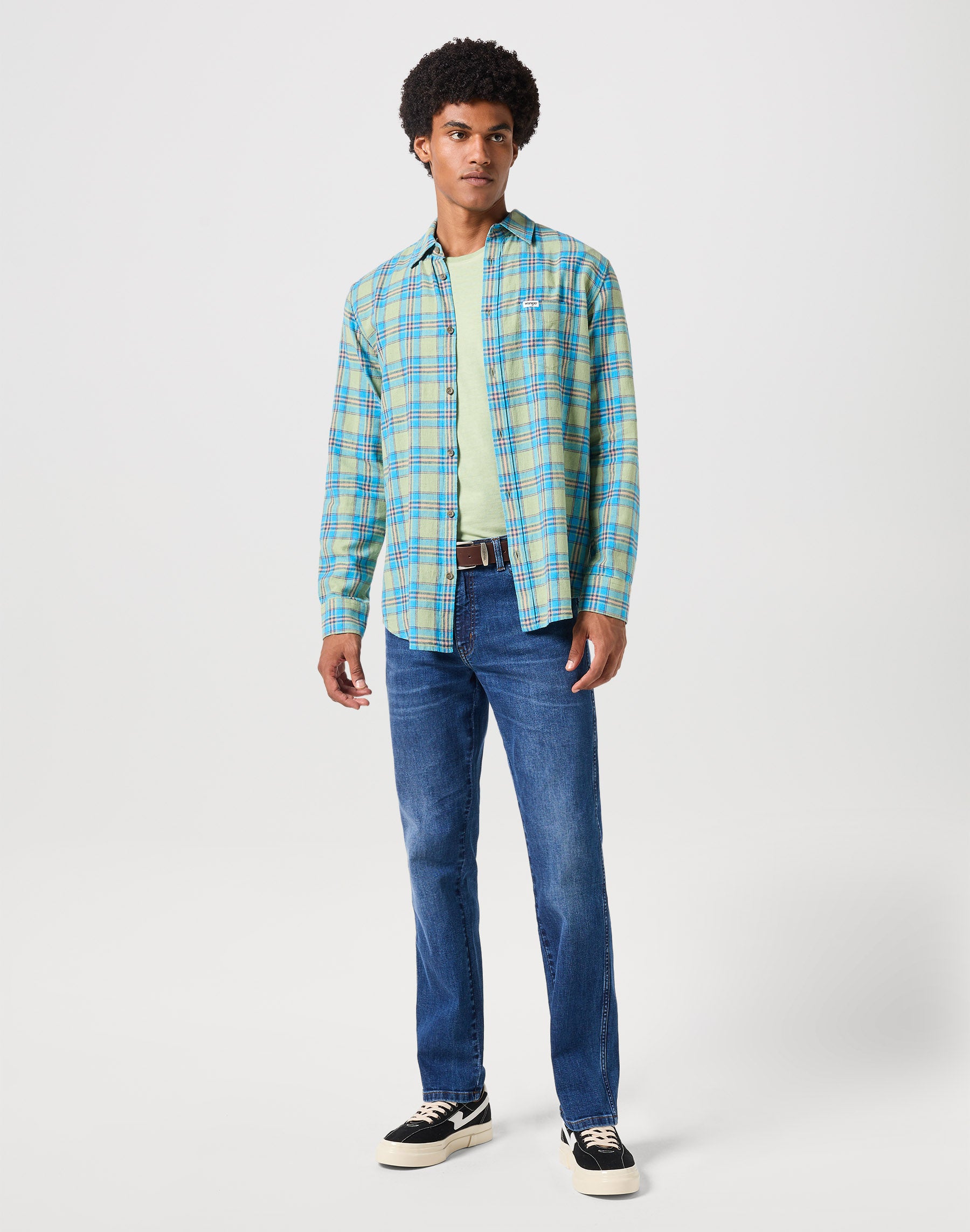 Chemise à manches longues One Pocket in Reseda Chemises Wrangler   