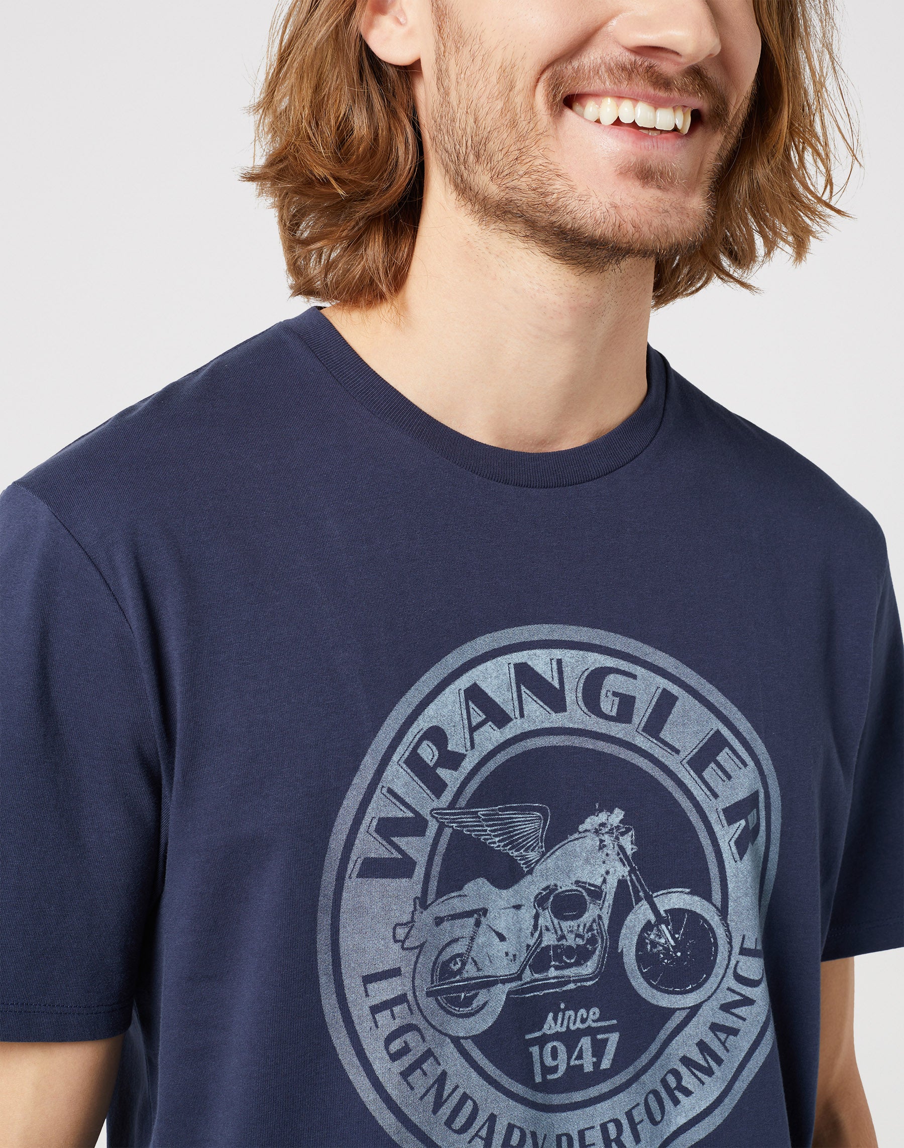 Americana Tee in Navy T-shirts Wrangler   