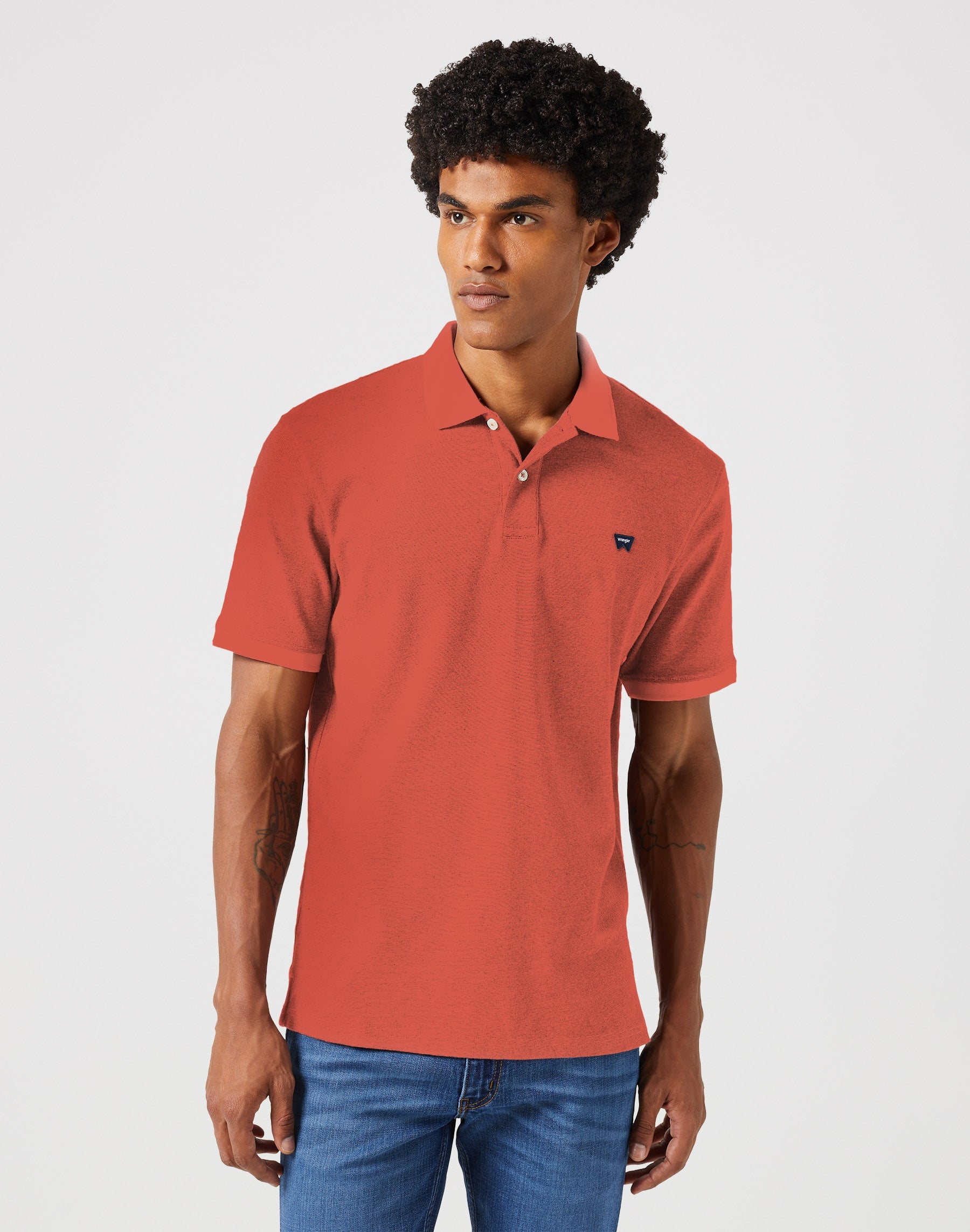 Refined Polo Shirt in Burnt Sienna Polos Wrangler   