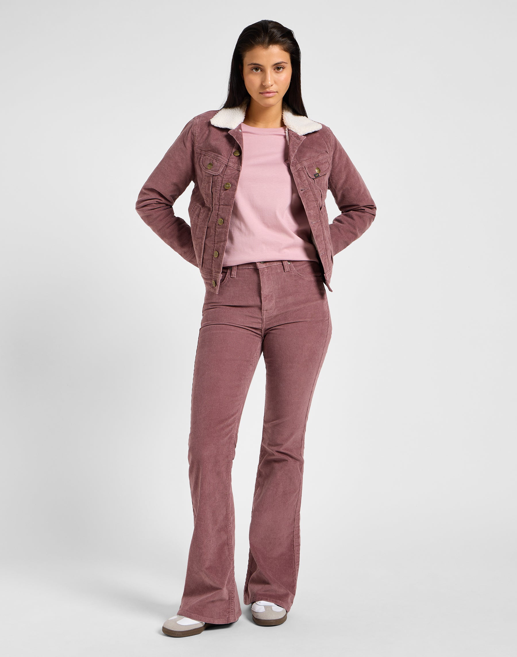 Breese en pantalon mauve de rêve Lee   