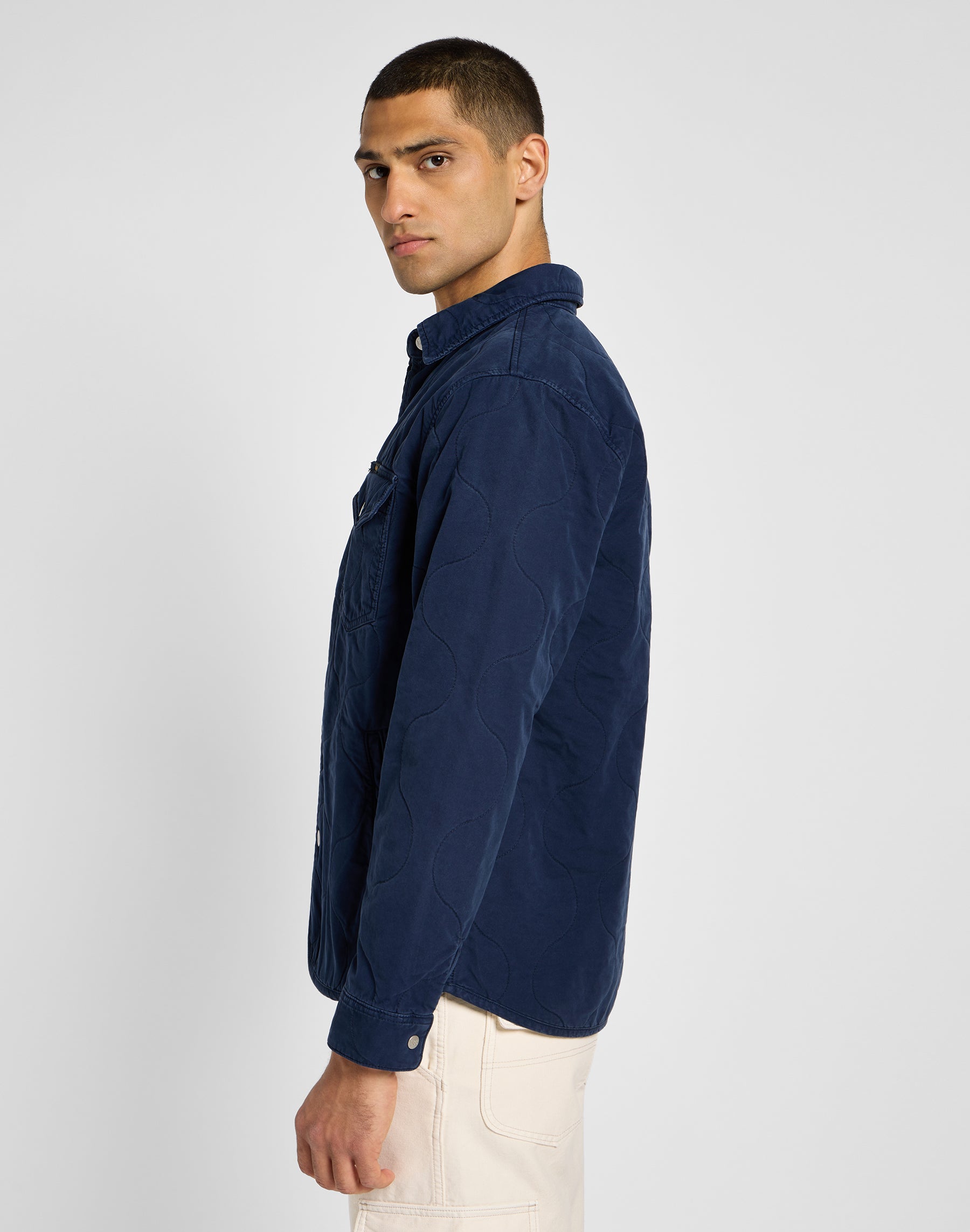 Veste T-shirt matelassée en Mood Indigo Lee   