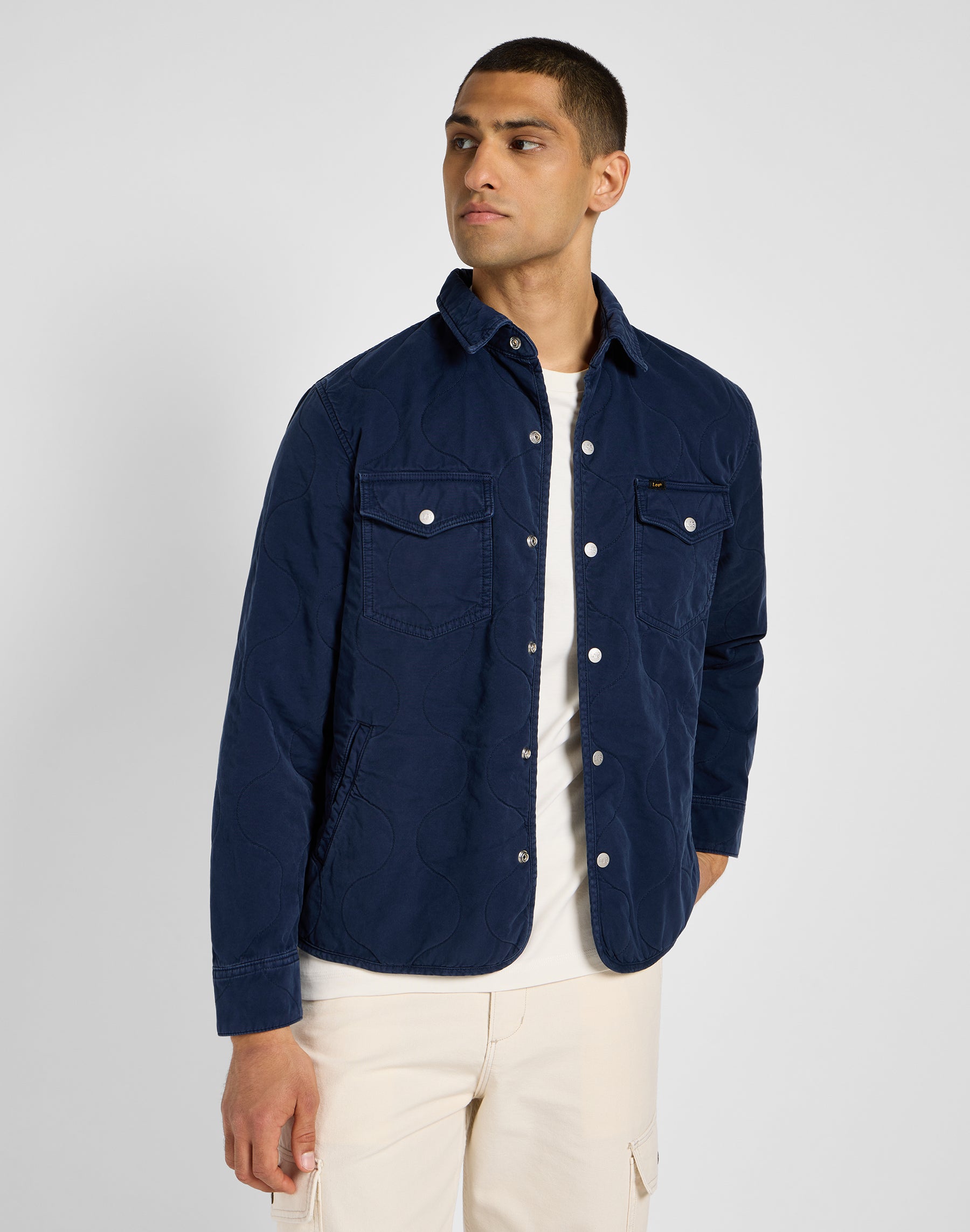 Veste T-shirt matelassée en Mood Indigo Lee   