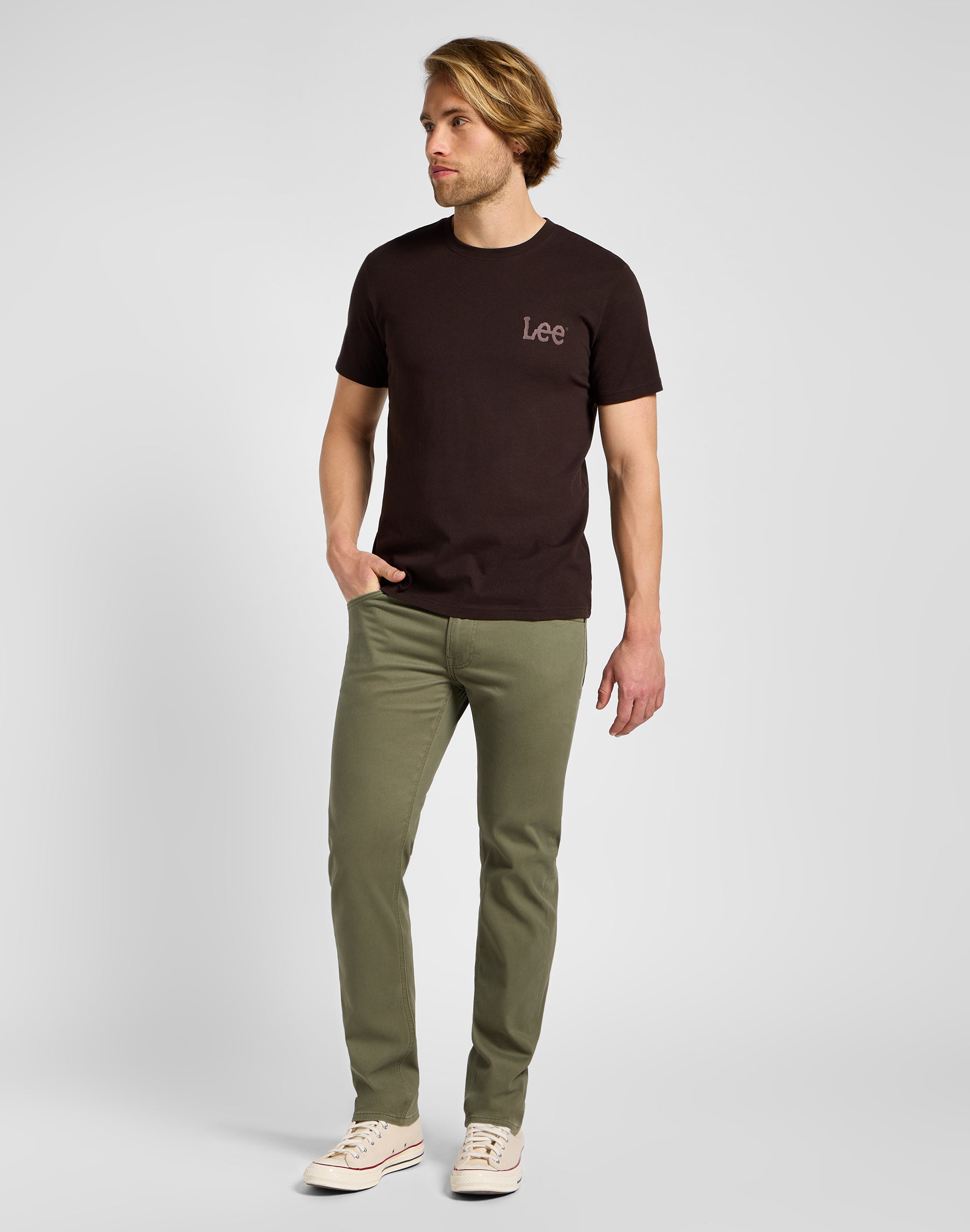 Medium Wobbly Lee Tee in Espresso T-shirts Lee   