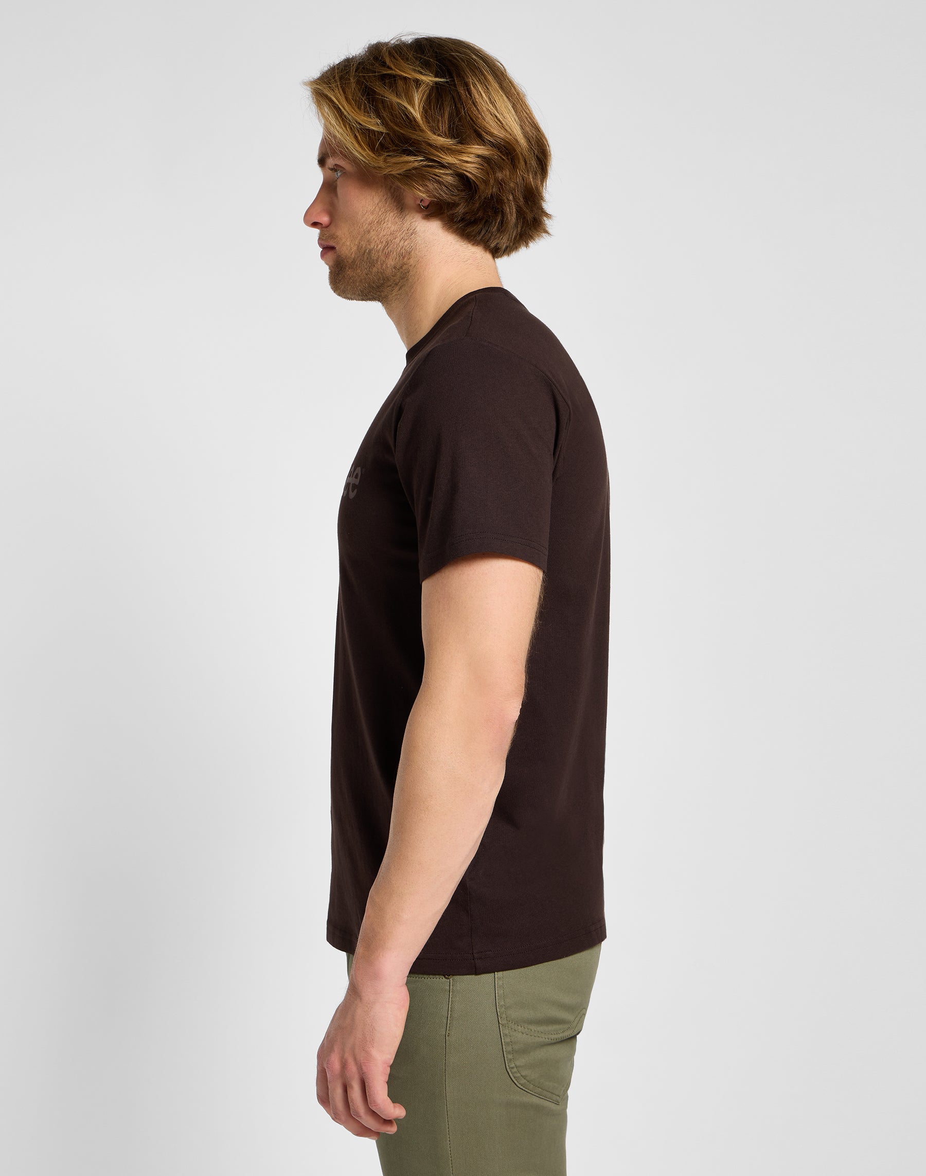 Medium Wobbly Lee Tee in Espresso T-shirts Lee   