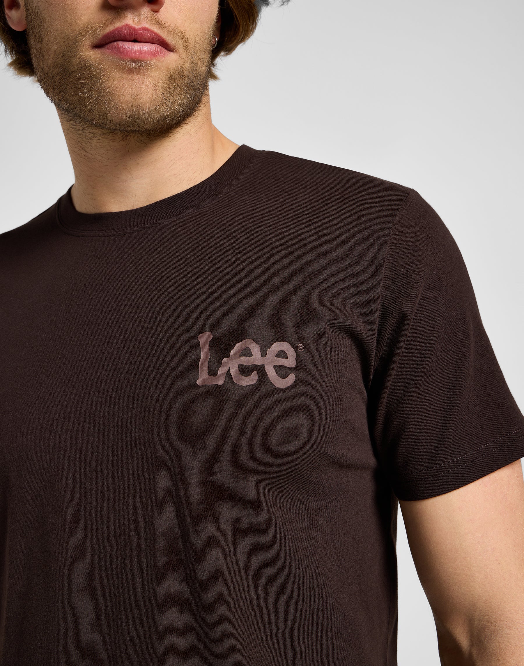 Medium Wobbly Lee Tee in Espresso T-shirts Lee   