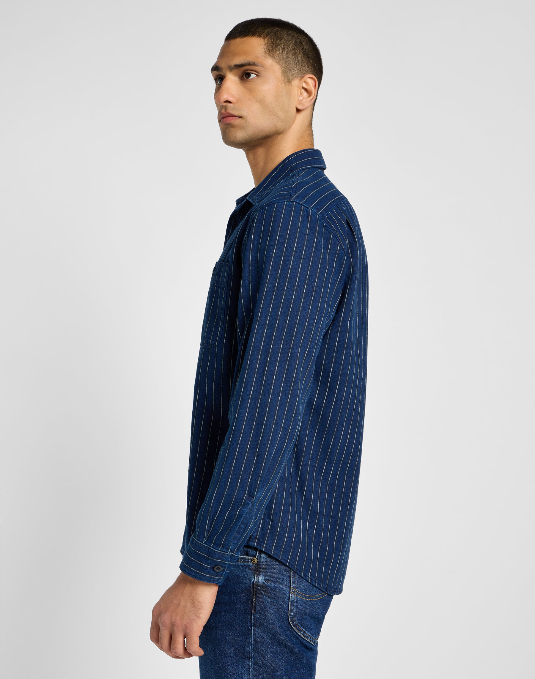 Chemises Worker Shirt 2.0 en Indigo Lee   