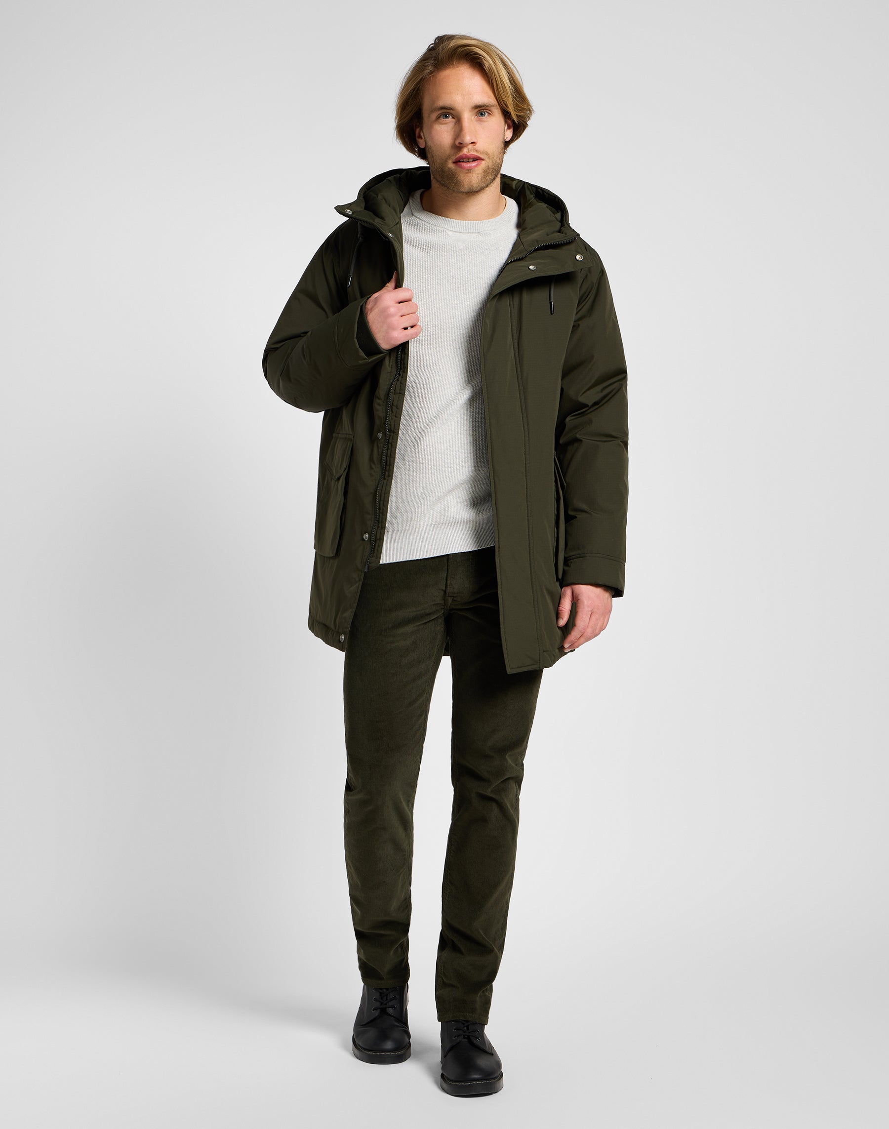 Tactical Parka in Olive Night Vestes Lee   